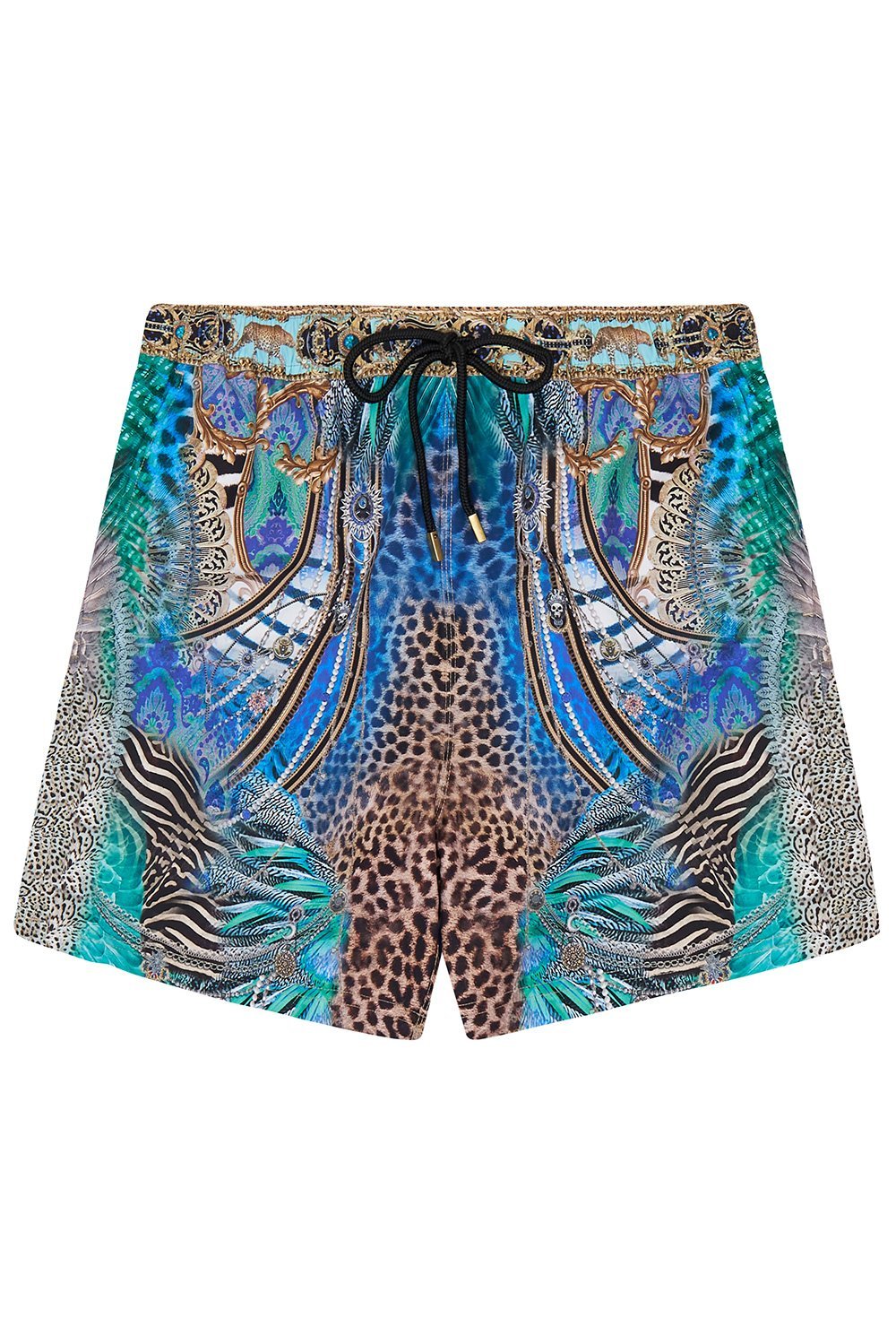 ELASTIC WAIST BOARDSHORT ANIMAL ARMY