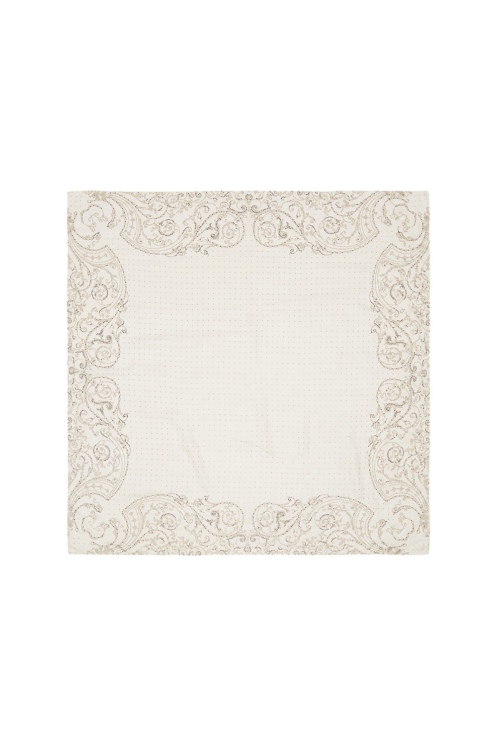 LARGE SQUARE SCARF LUXE CREAM