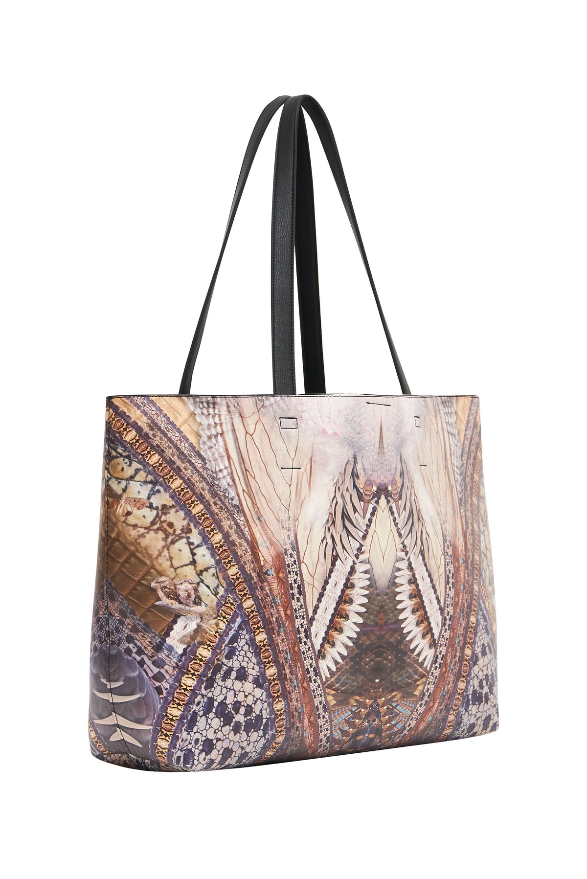 EAST WEST TOTE WITH POUCH KAKADU CALLING
