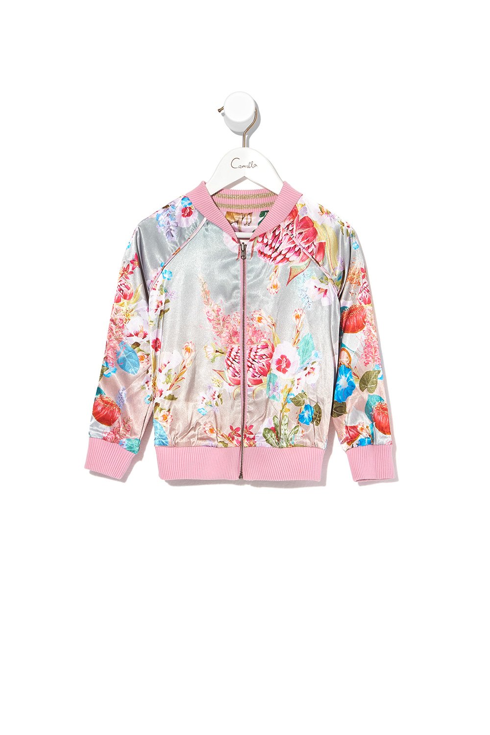 INFANTS REVERSIBLE BOMBER JACKET OVER THE RAINBOW