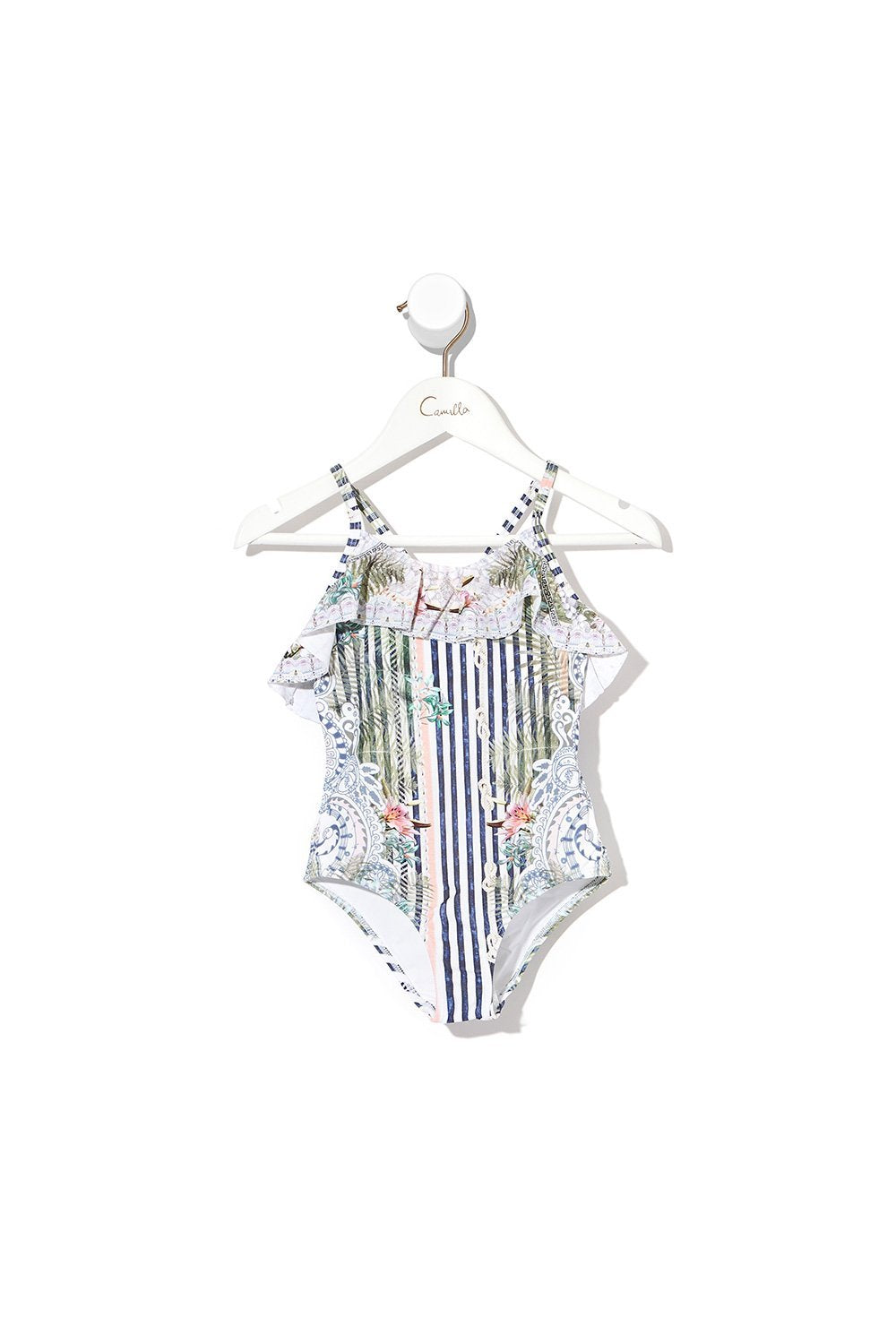 INFANTS NECK FRILL ONE PIECE BEACH SHACK