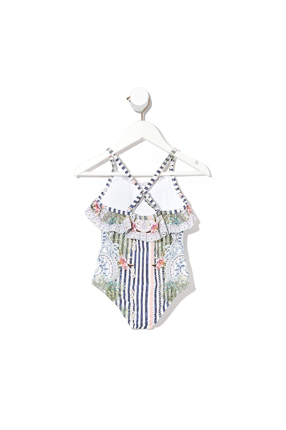 KIDS NECK FRILL ONE PIECE BEACH SHACK