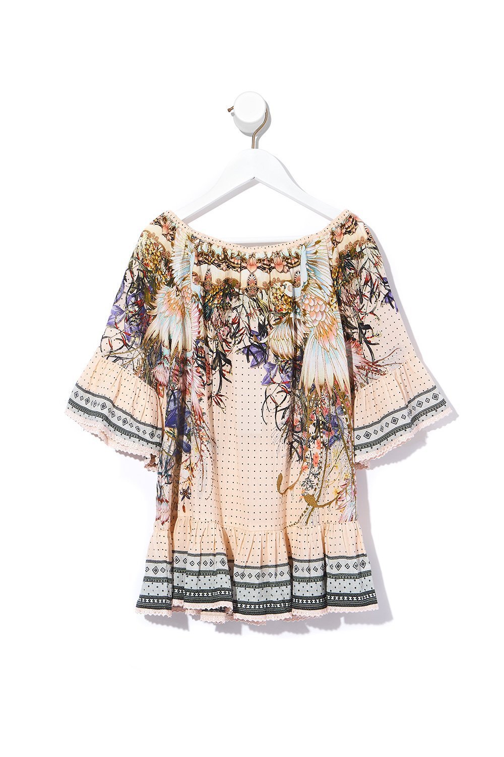 KIDS A-LINE FRILL DRESS KINDRED SKIES