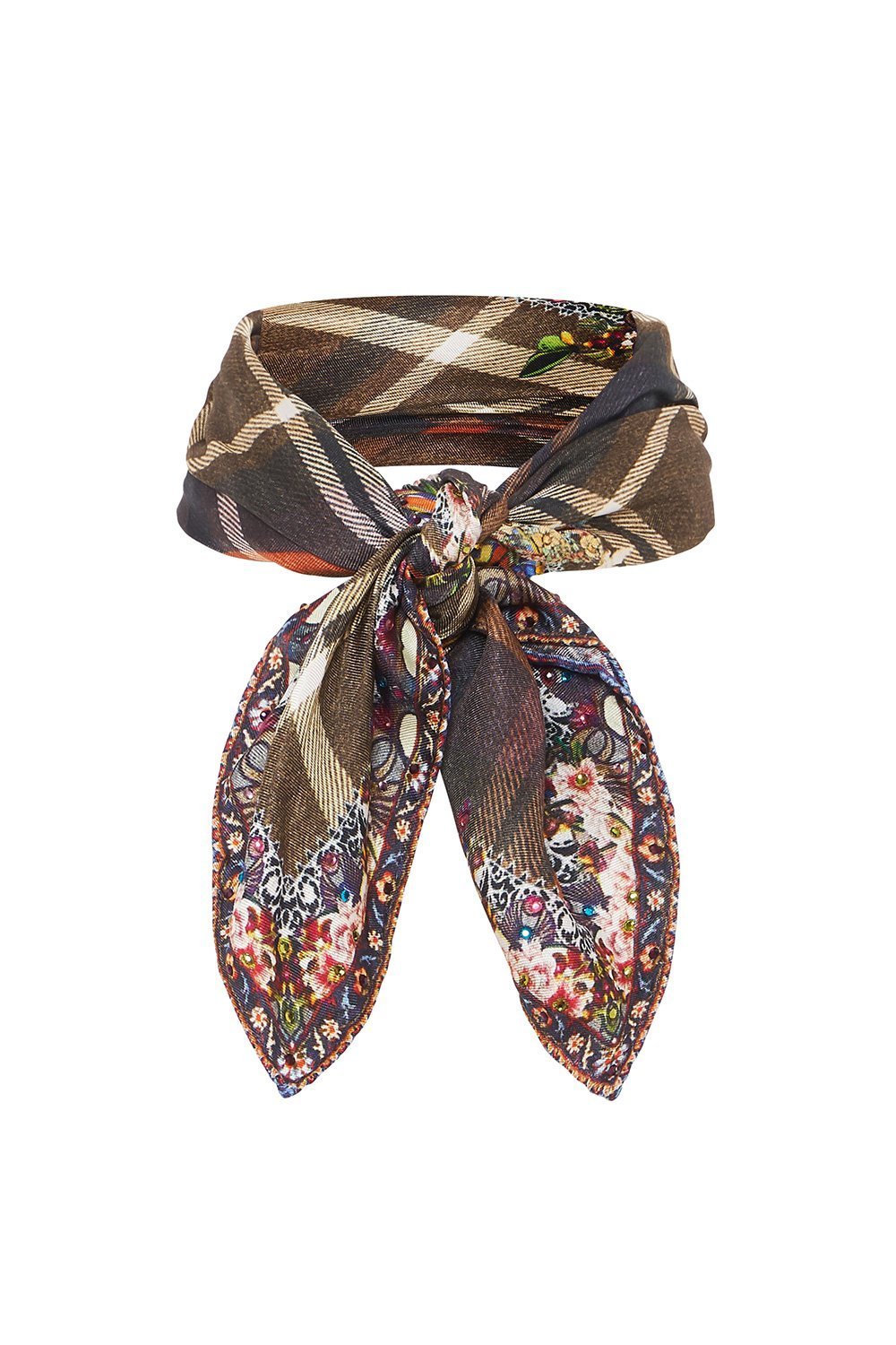 NECK TIE SCARF PAVED IN PAISLEY