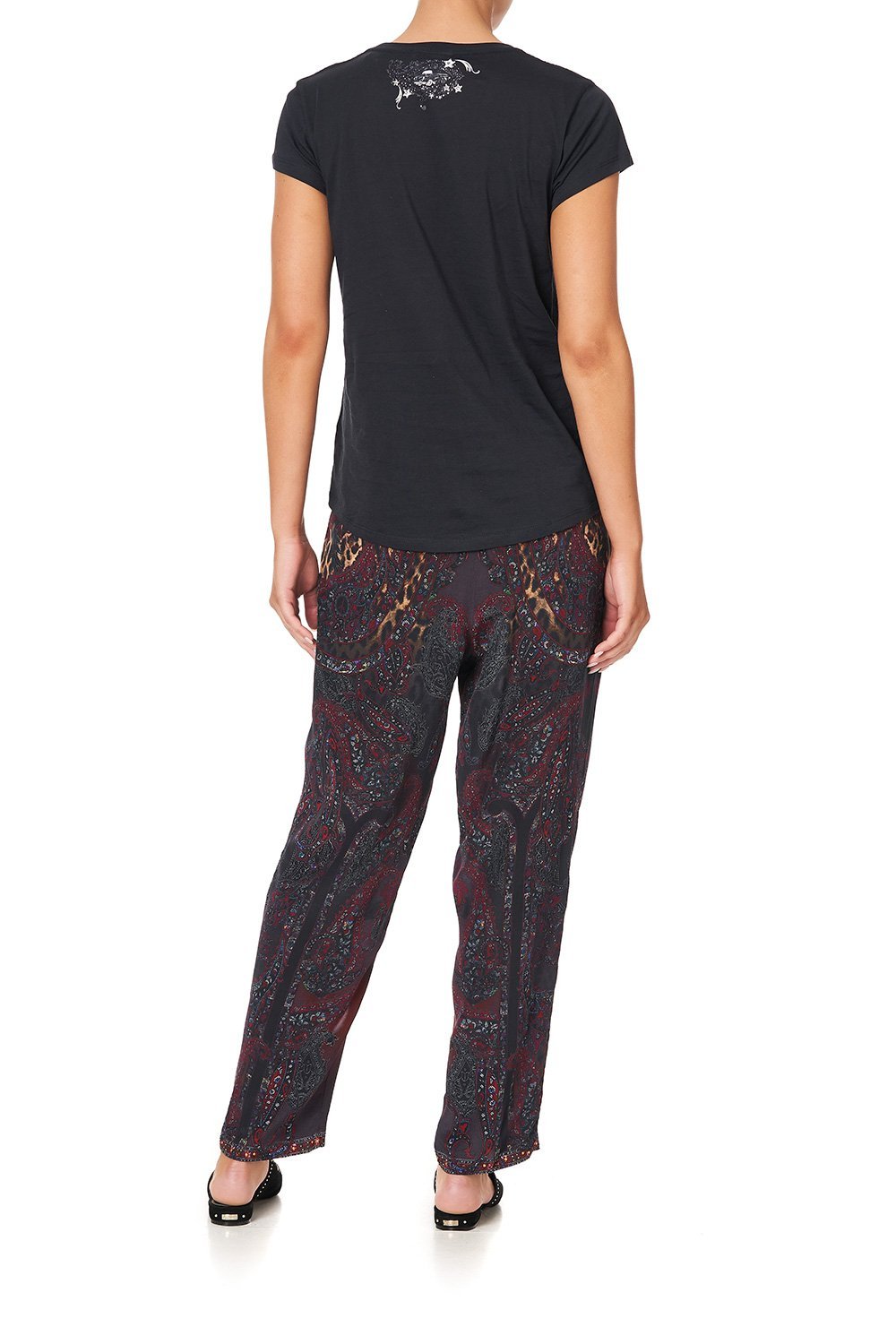 CURVED HEM FITTED TEE THE SMOKING LOUNGE