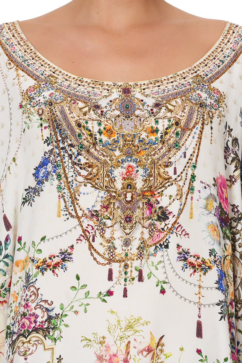 SHORT ROUND NECK KAFTAN BY THE MEADOW