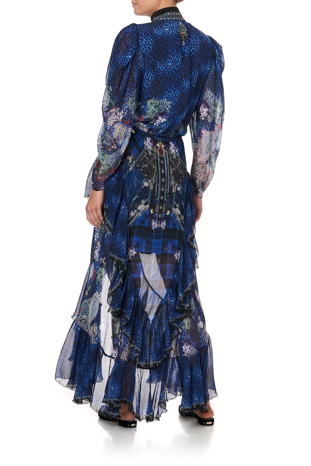 MAXI SKIRT WITH DOUBLE FRILL CAMDEN MOON