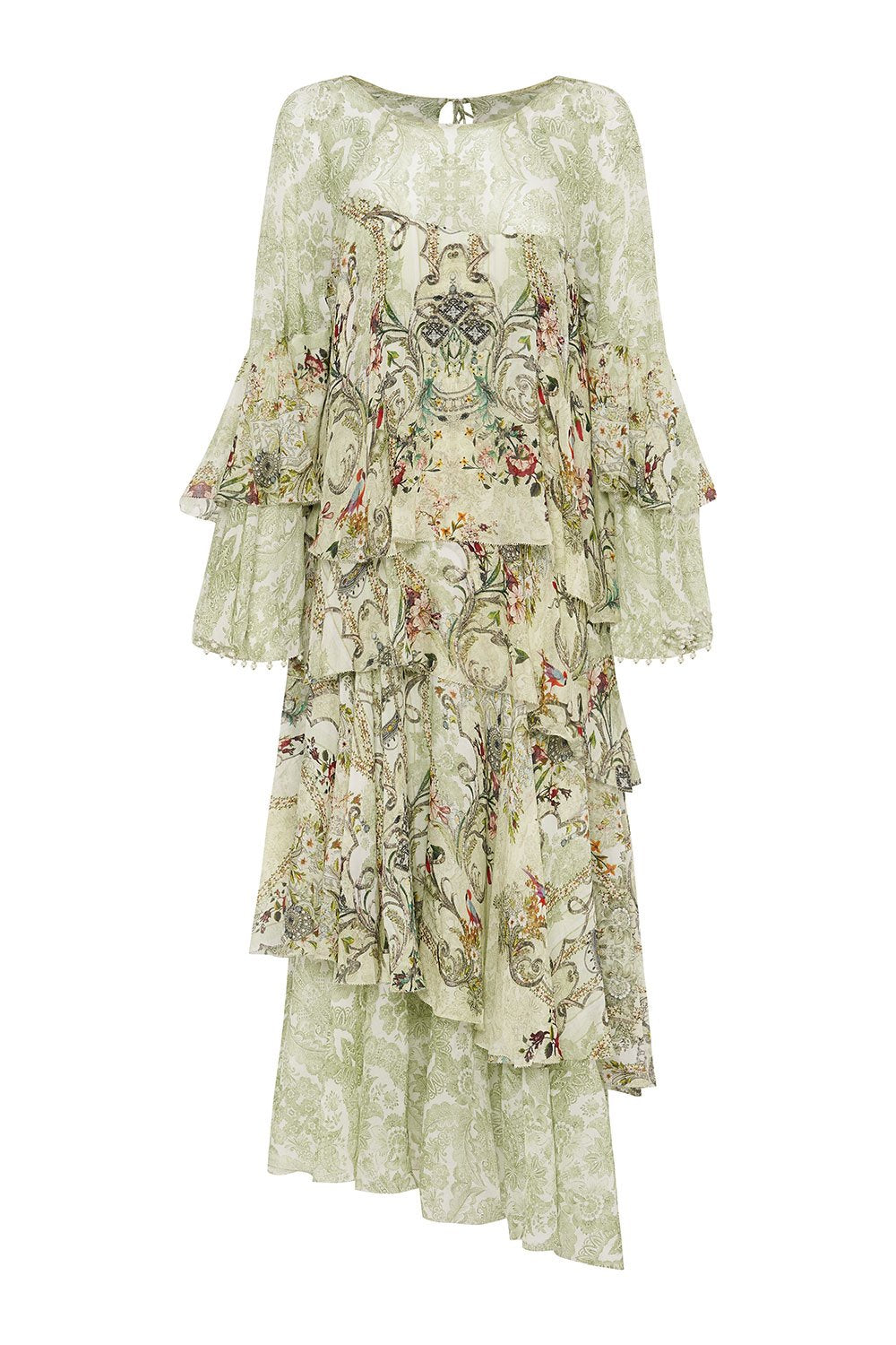 ASYMMETRICAL RUFFLE DRESS BRICK LANE BEEUTY