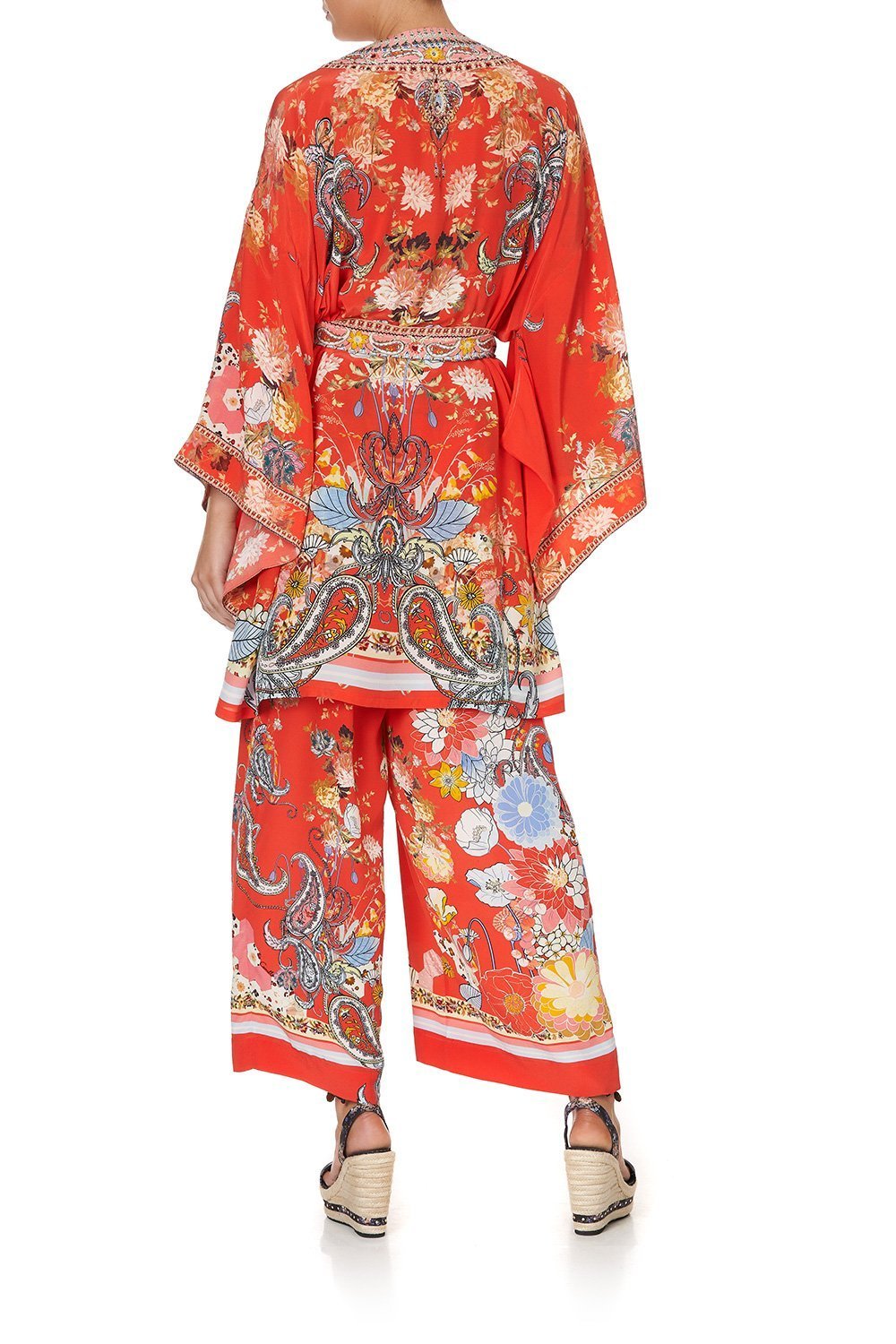 KIMONO WITH TIE BELT PAISLEY IN PATCHES