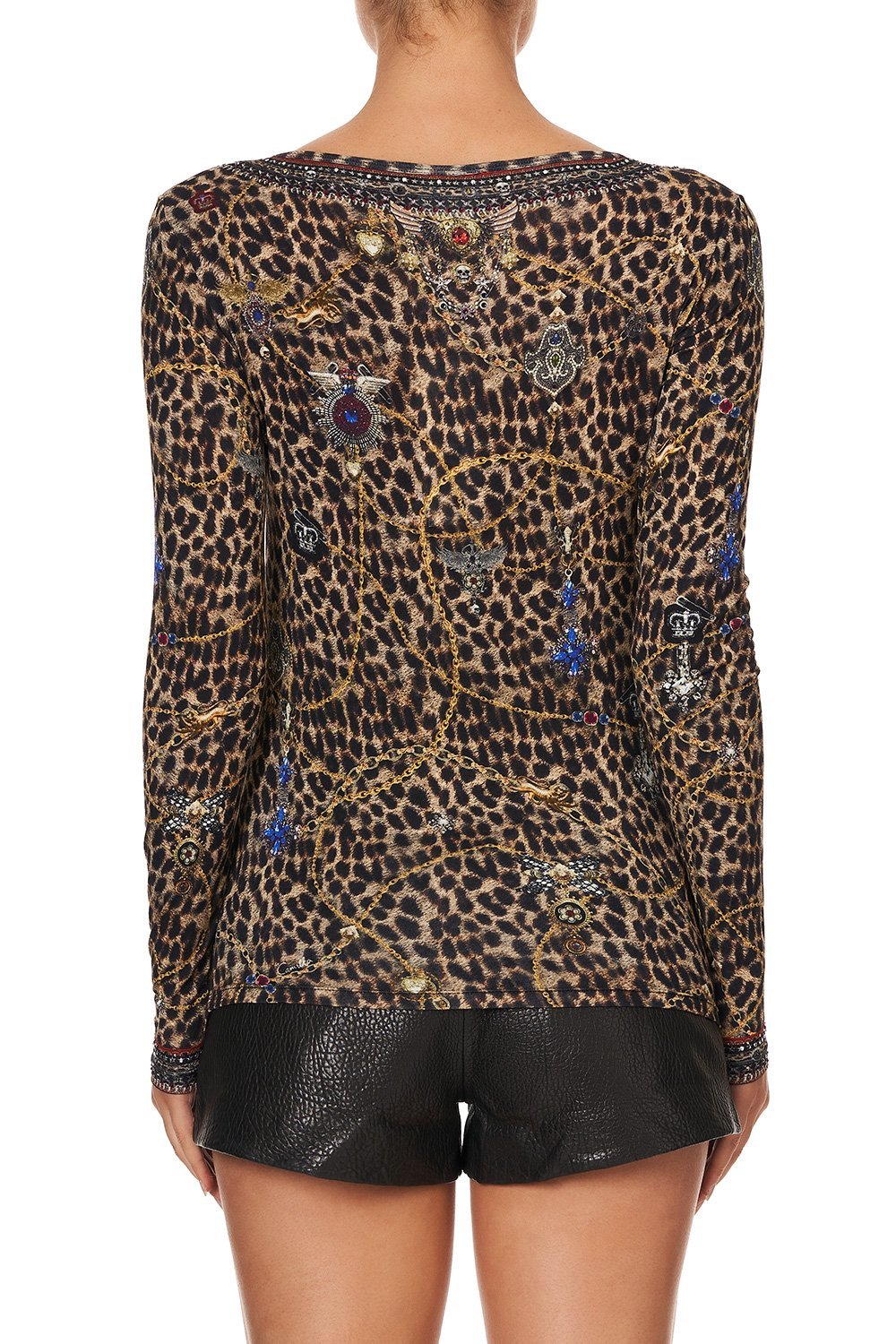 LONG SLEEVE FITTED TOP POETIC ANARCHY