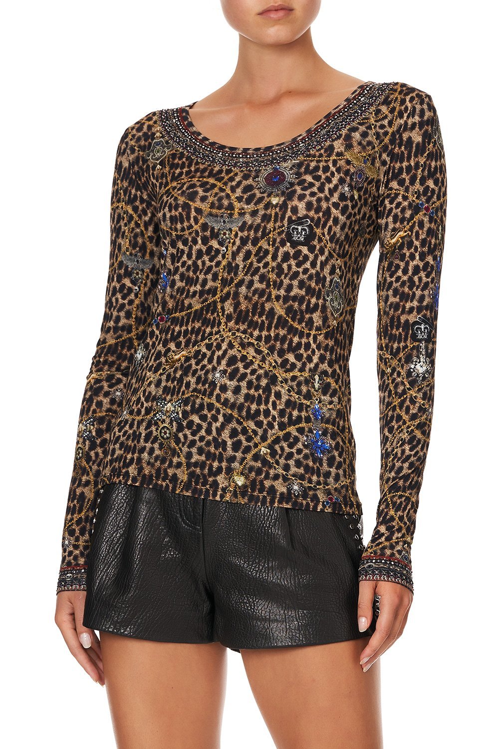 LONG SLEEVE FITTED TOP POETIC ANARCHY