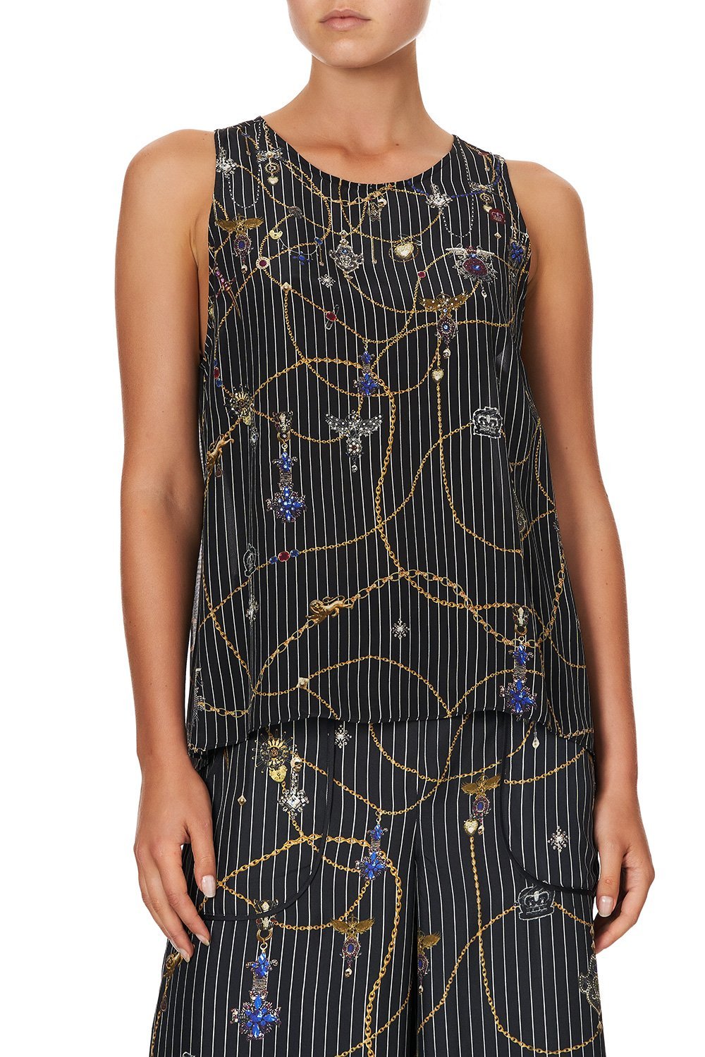 BUTTON BACK TOP PUNK OF PRIMROSE