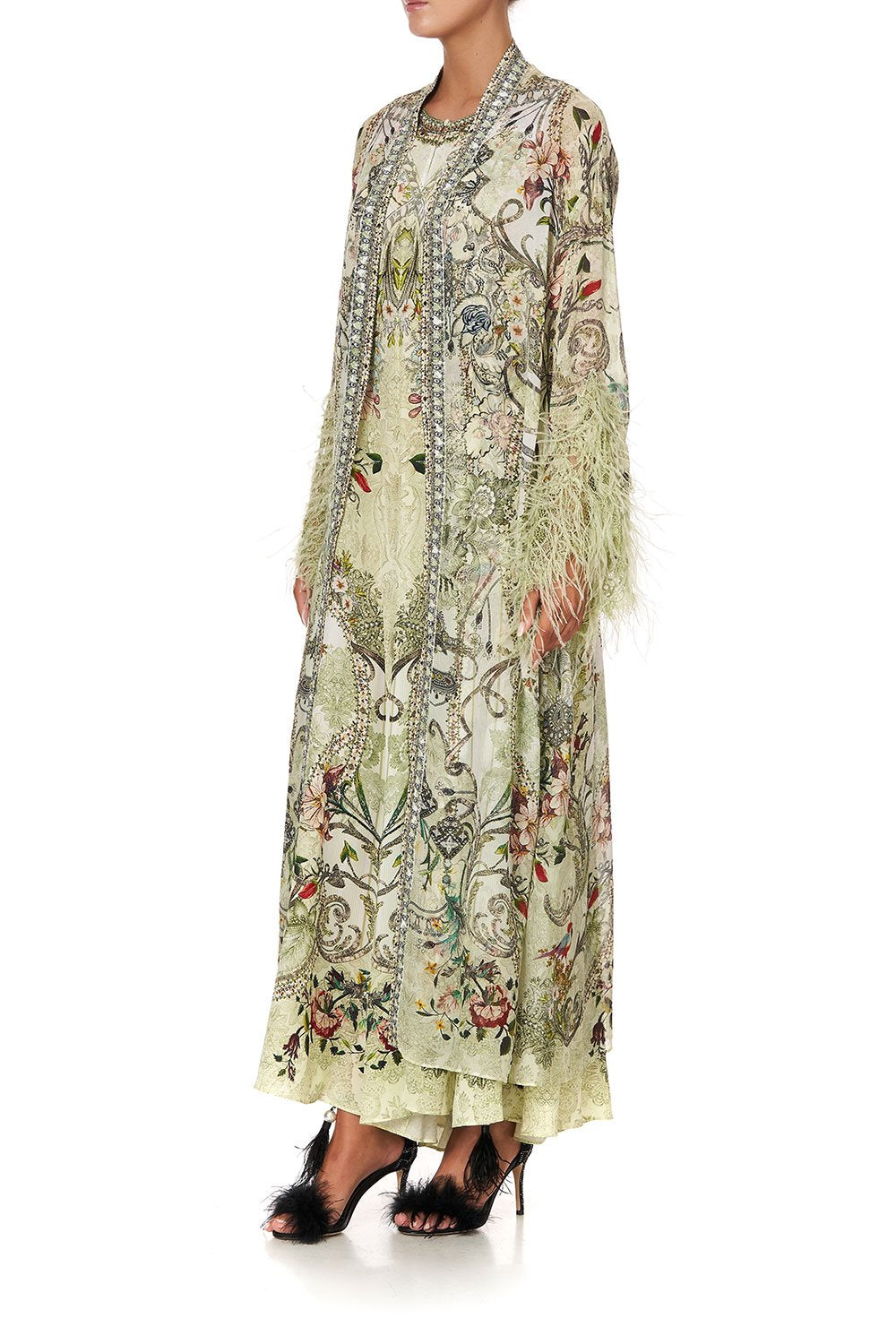 FLARE SLEEVE LONG ROBE BRICK LANE BEEUTY