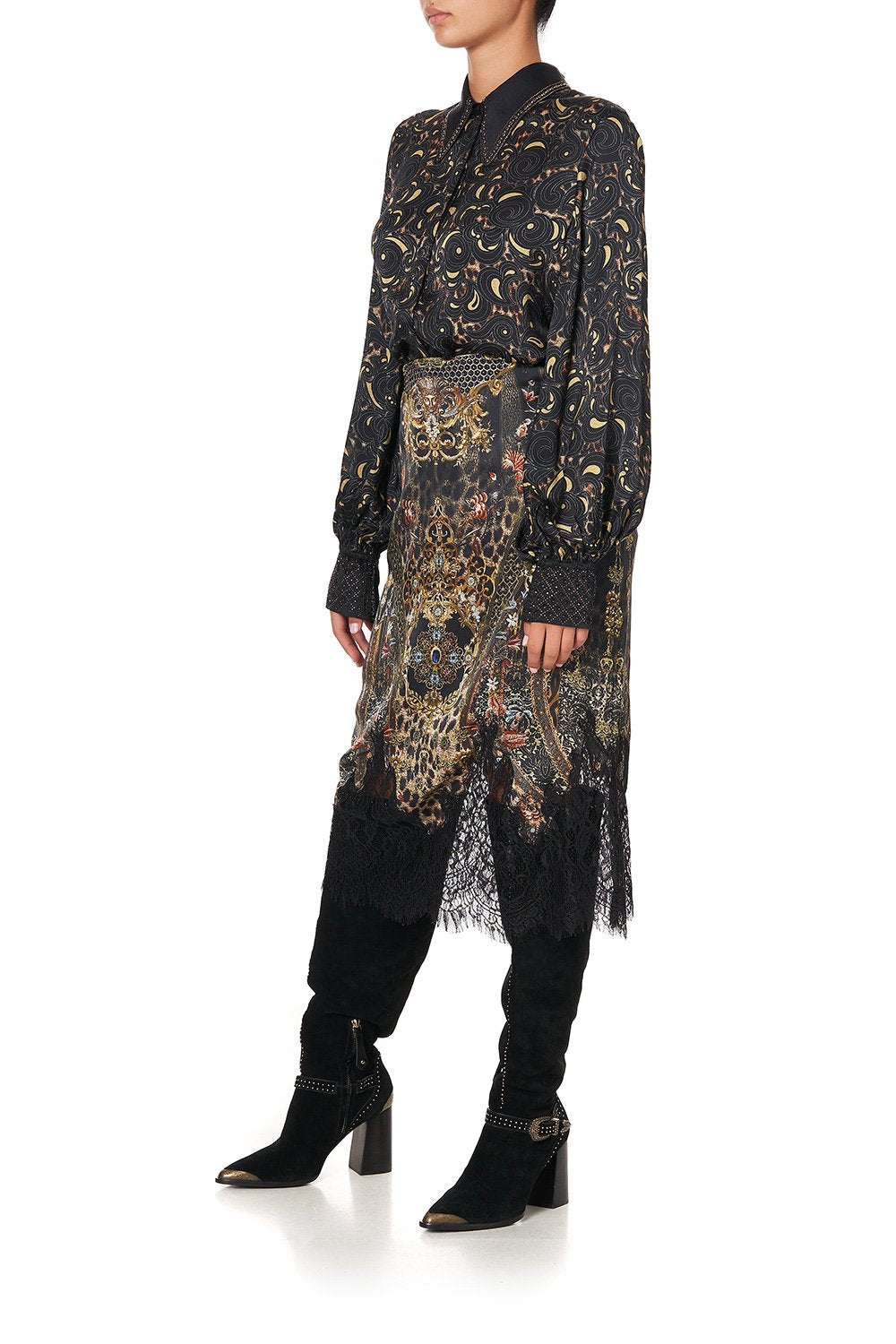 CURVED COLLAR BLOUSE ABINGDON PALACE