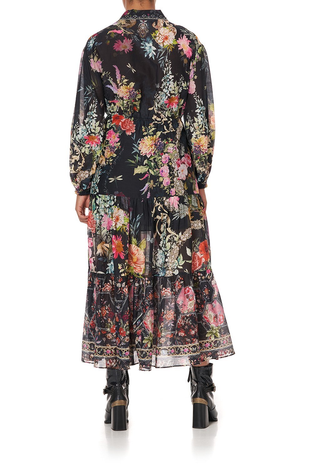 TIERED LONG SHIRT DRESS HAMPTON HIVE