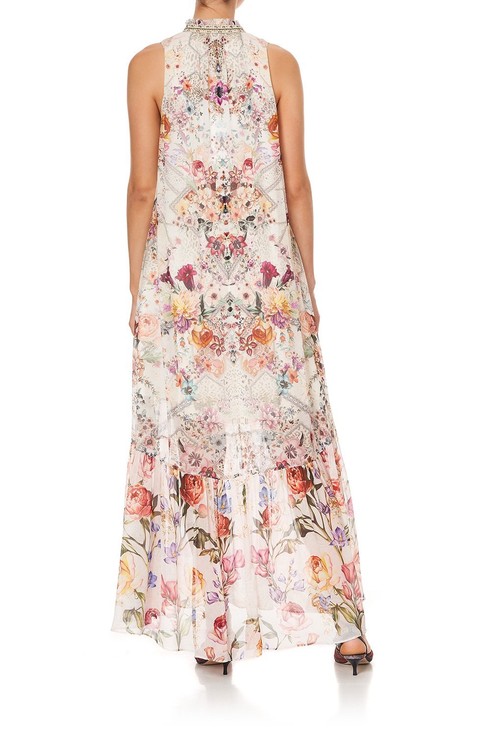 HIGH NECK KEYHOLE DRESS SEW IN LOVE