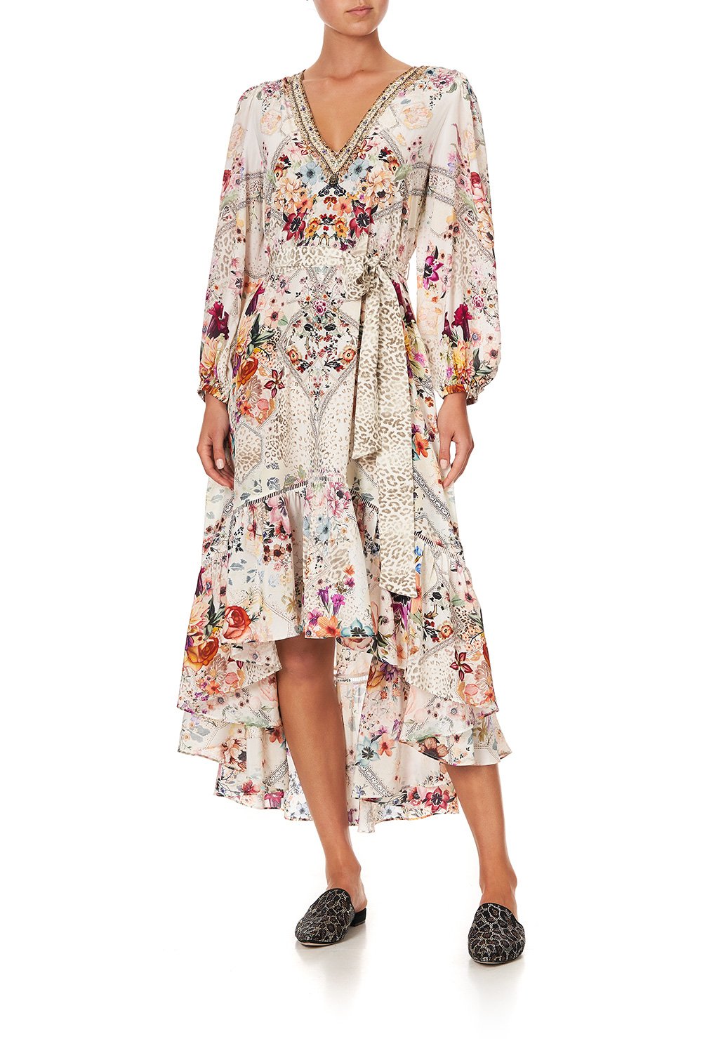 BLOUSON SLEEVE GATHERED DRESS SEW IN LOVE