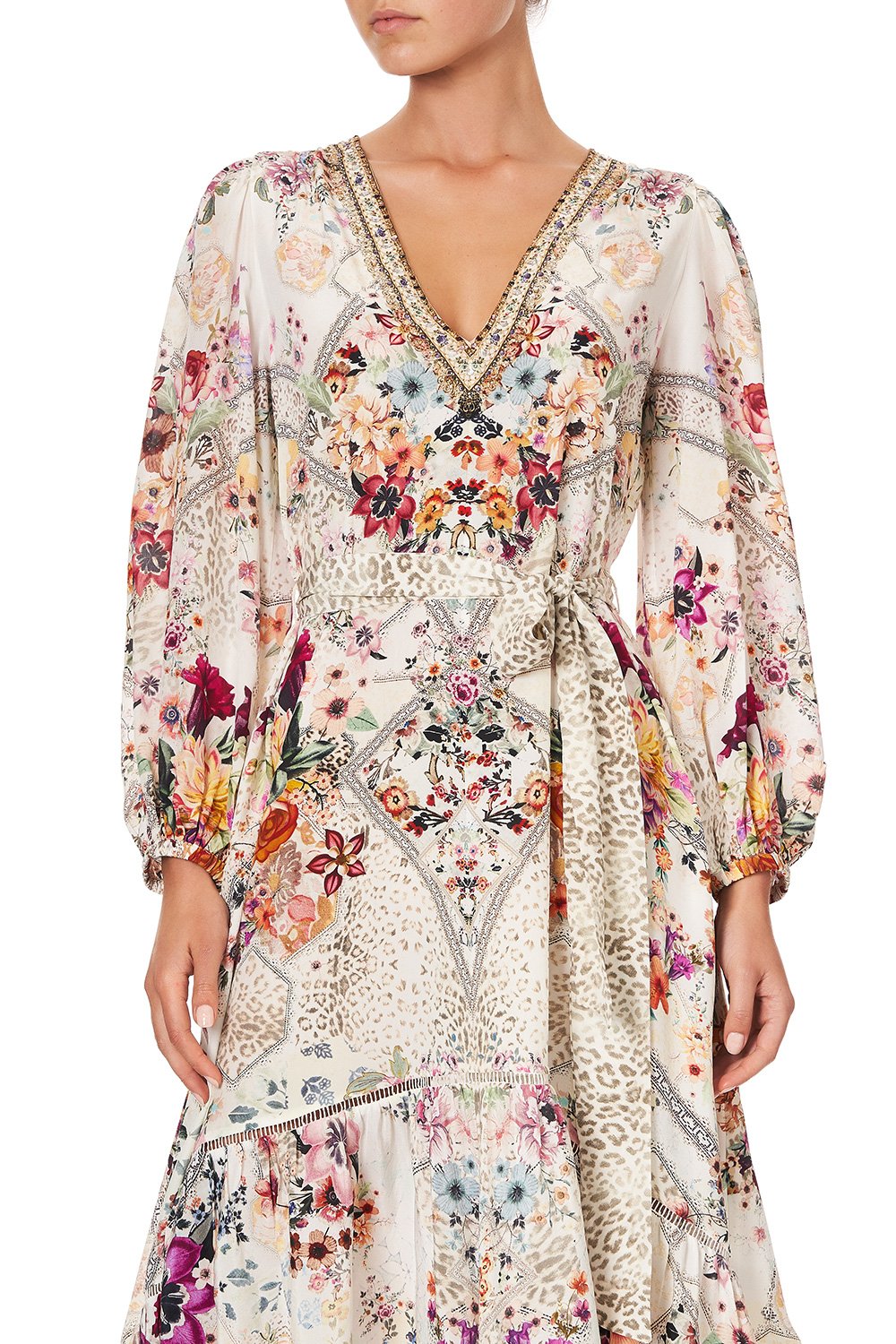 BLOUSON SLEEVE GATHERED DRESS SEW IN LOVE