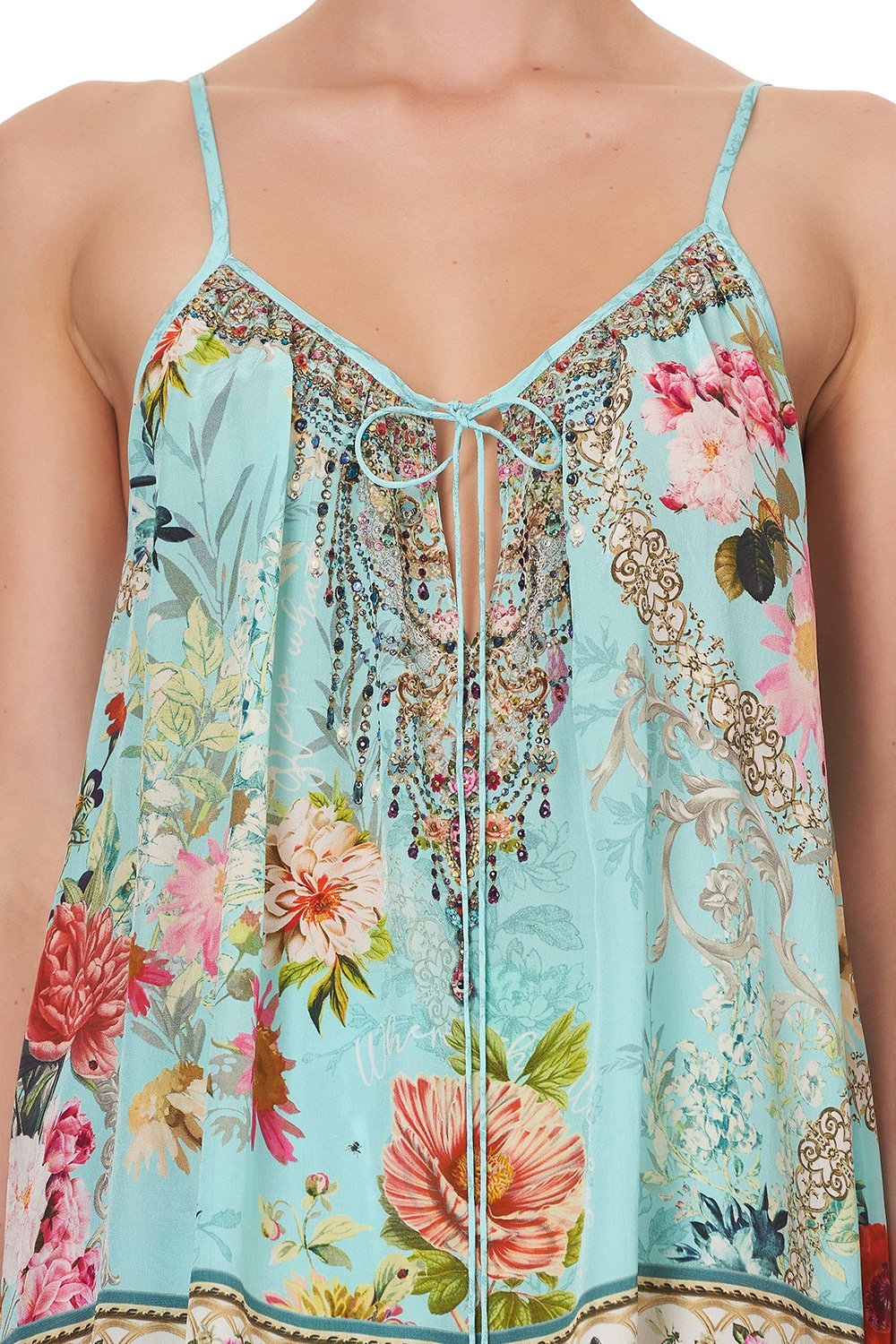 STRAP TOP WITH TIE FRONT DETAIL A ROYAL STITCH UP