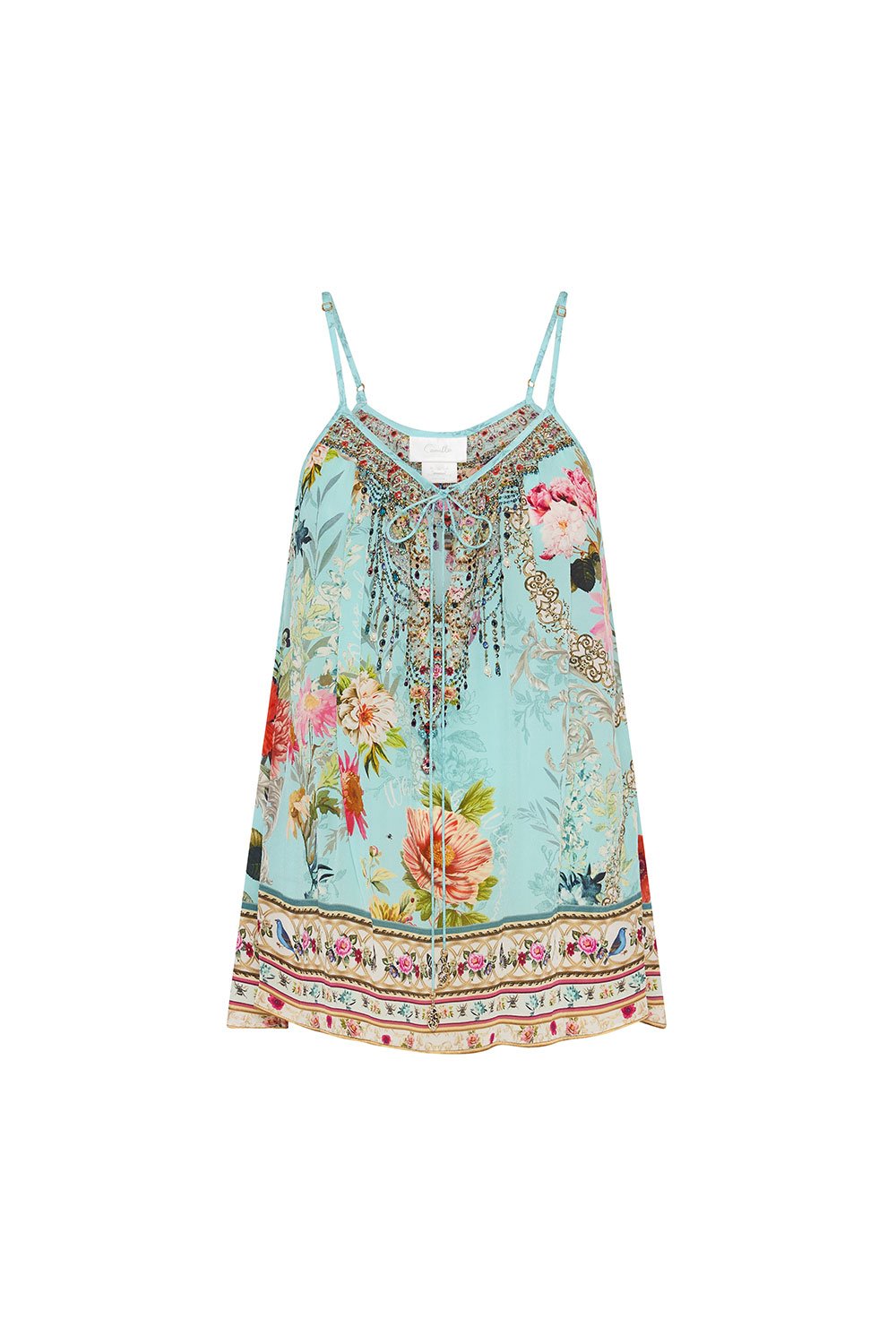 STRAP TOP WITH TIE FRONT DETAIL A ROYAL STITCH UP