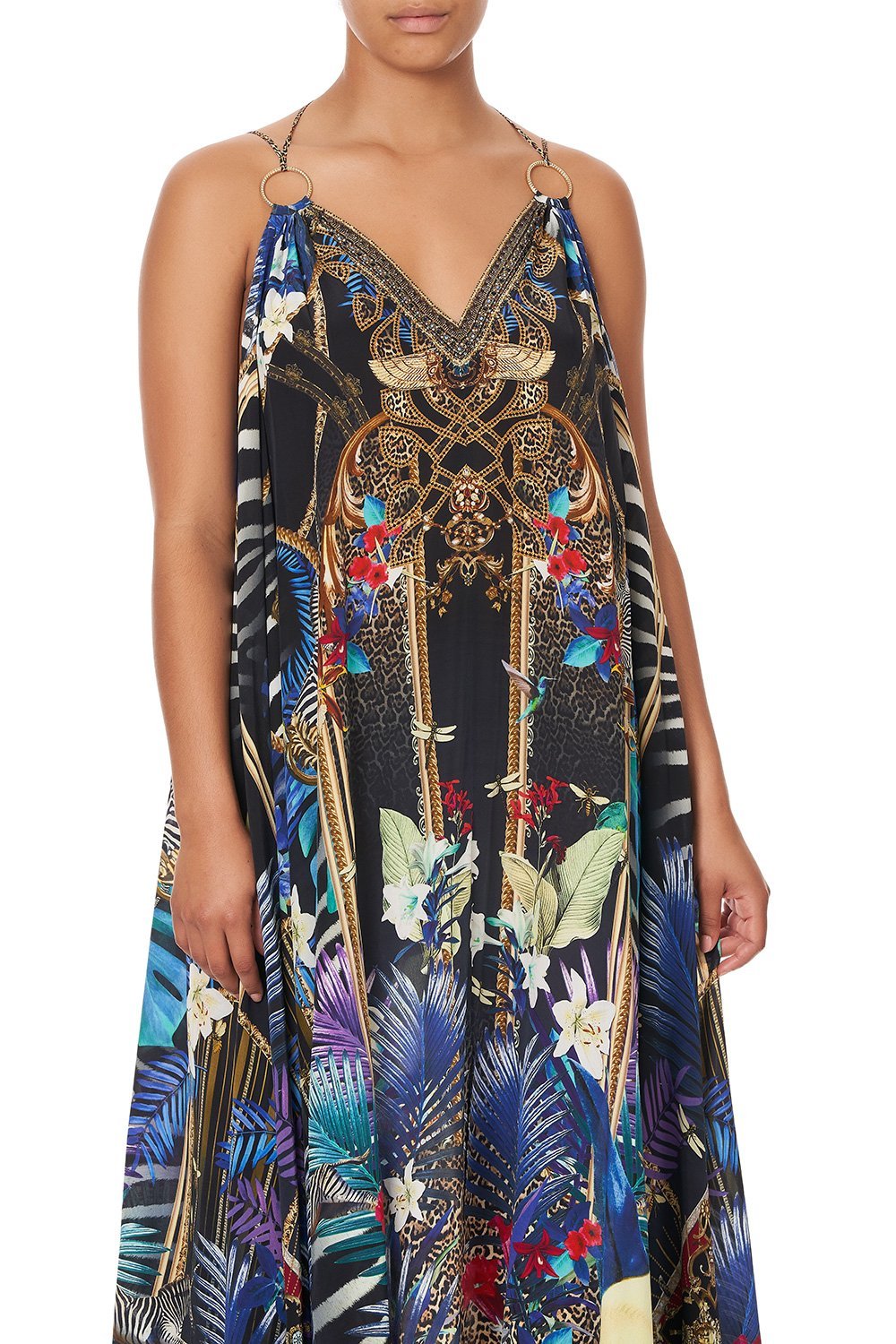 RING DETAIL STRAP DRESS RAINBOW ROOM