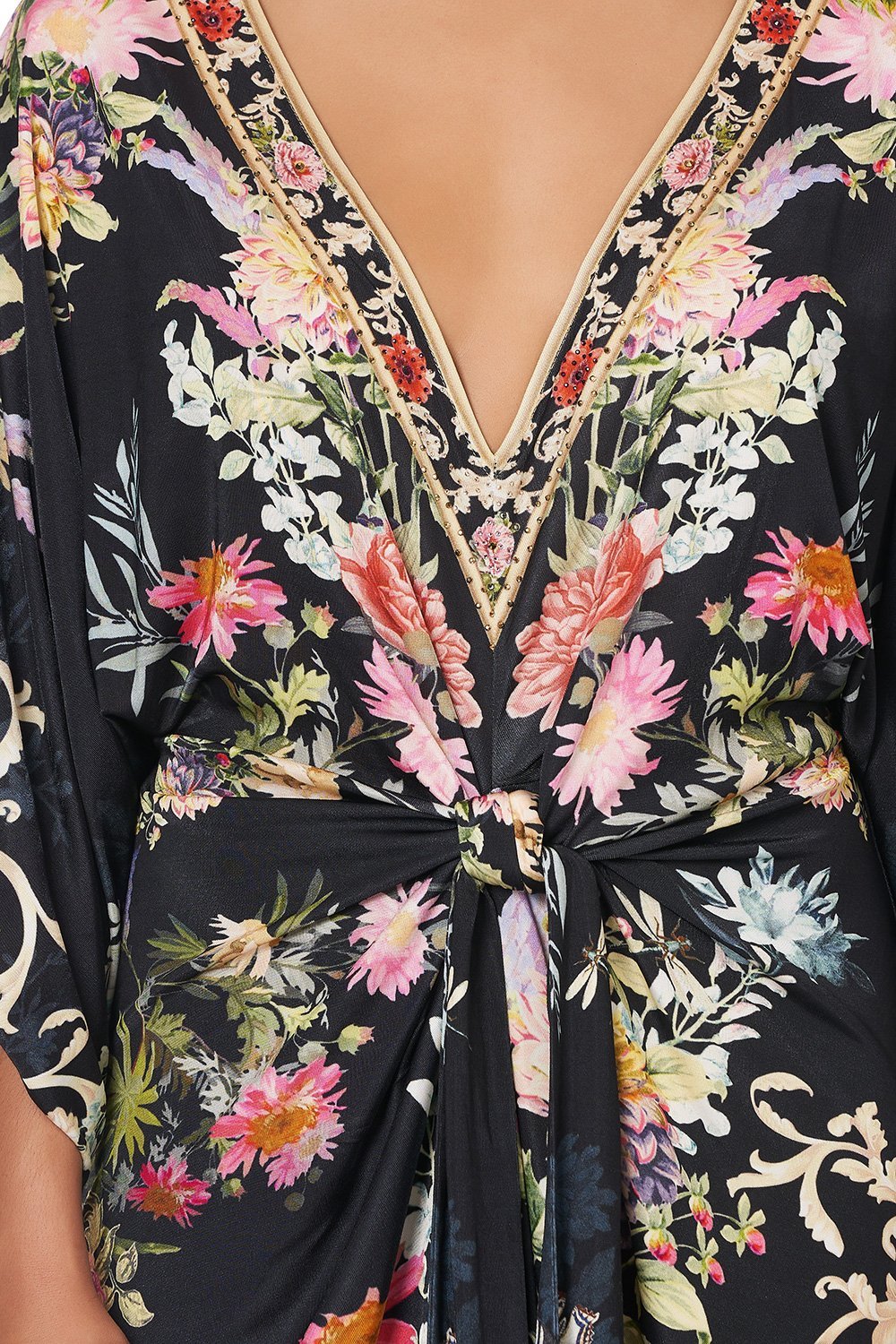 JERSEY TWIST SLEEVE DRESS HAMPTON HIVE