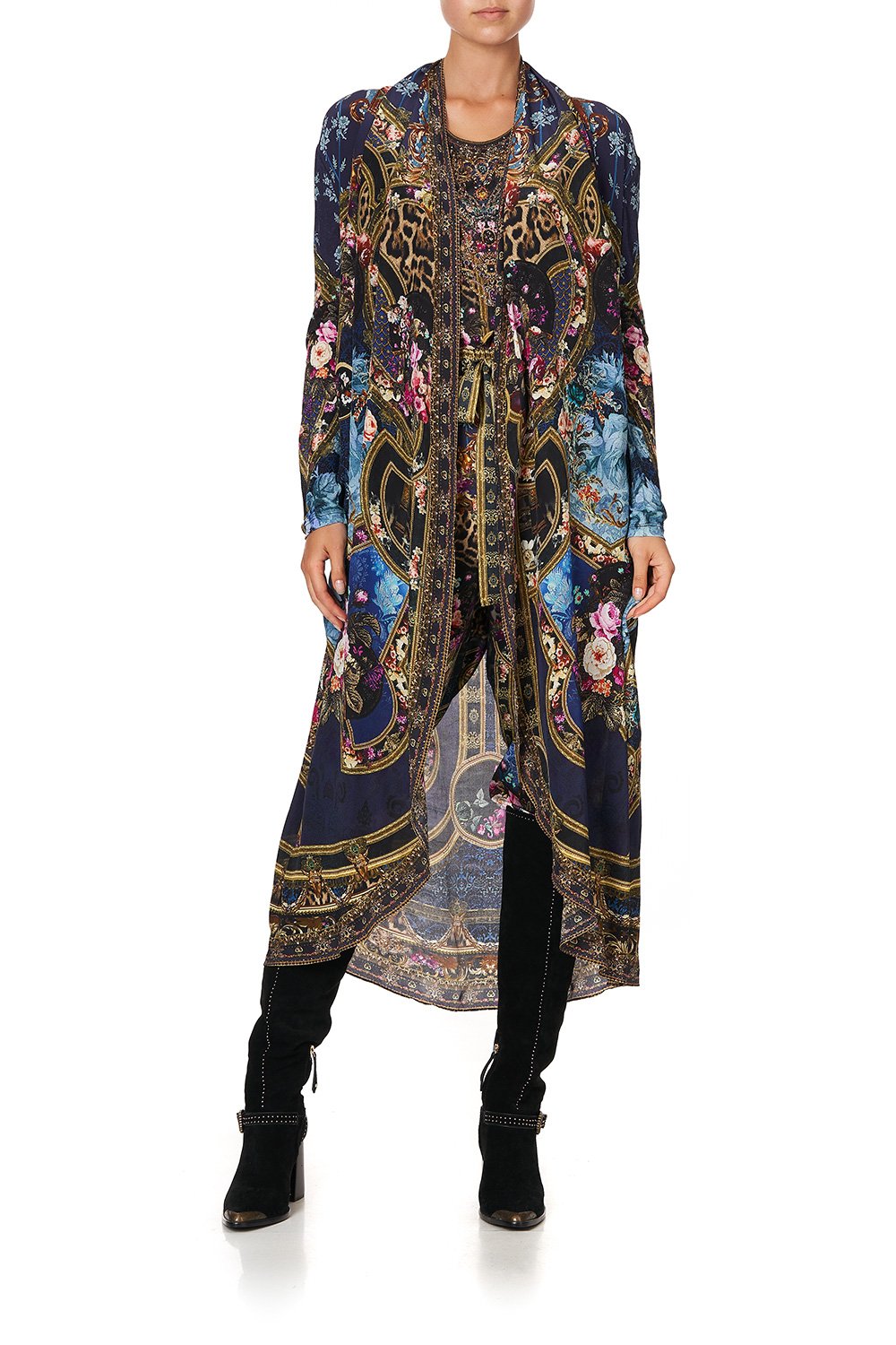 LONG CASUAL JACKET WITH POCKETS FIELDS OF TREASURE