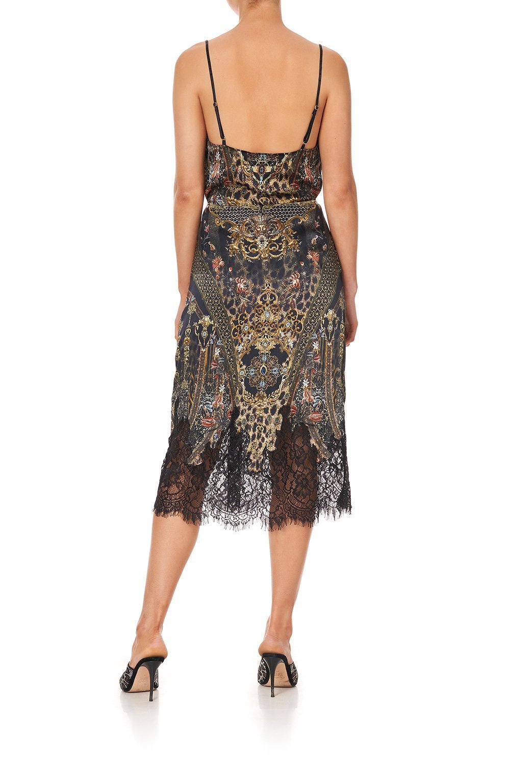 SLIP MIDI SKIRT ABINGDON PALACE