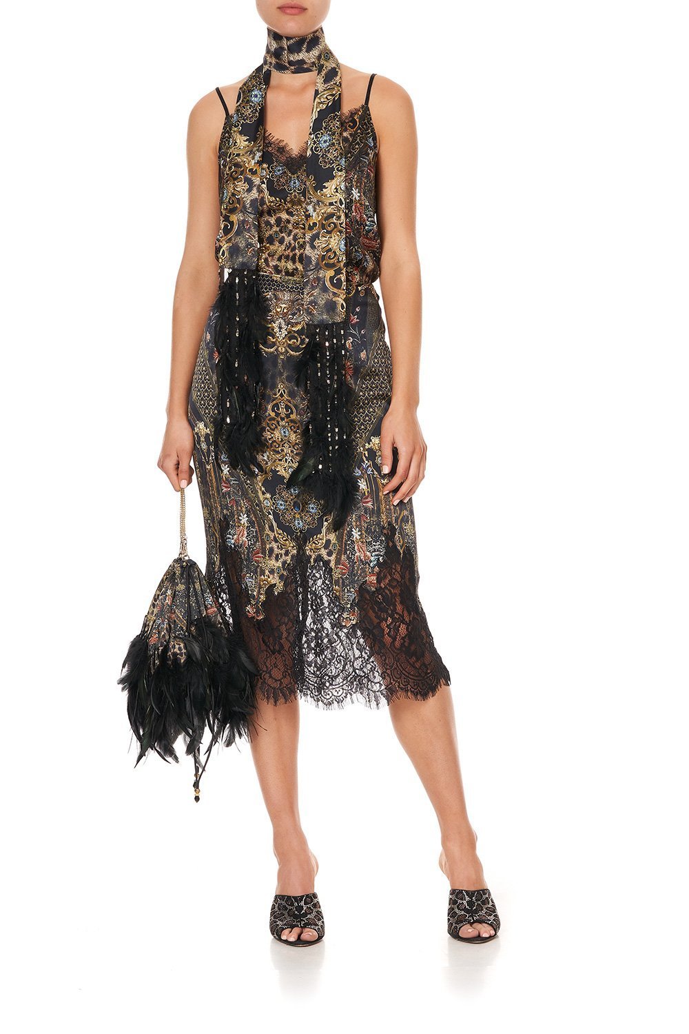 SLIP MIDI SKIRT ABINGDON PALACE