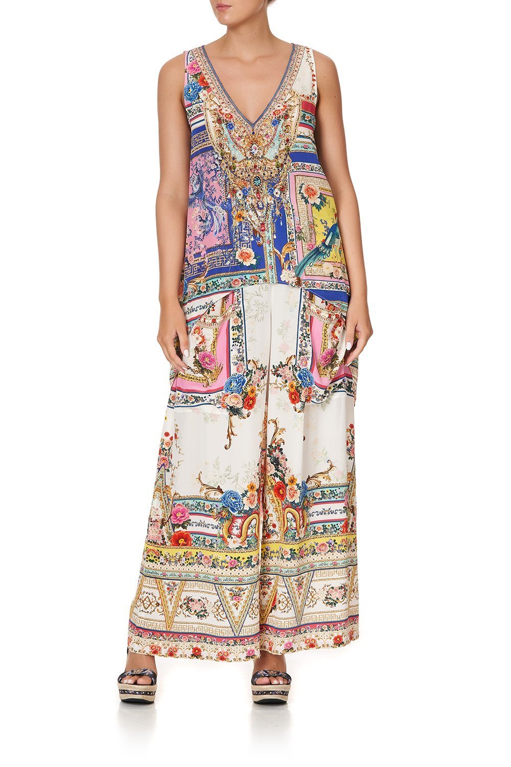 HIGH LOW CROSS OVERLAY TOP PARTY IN THE PALACE