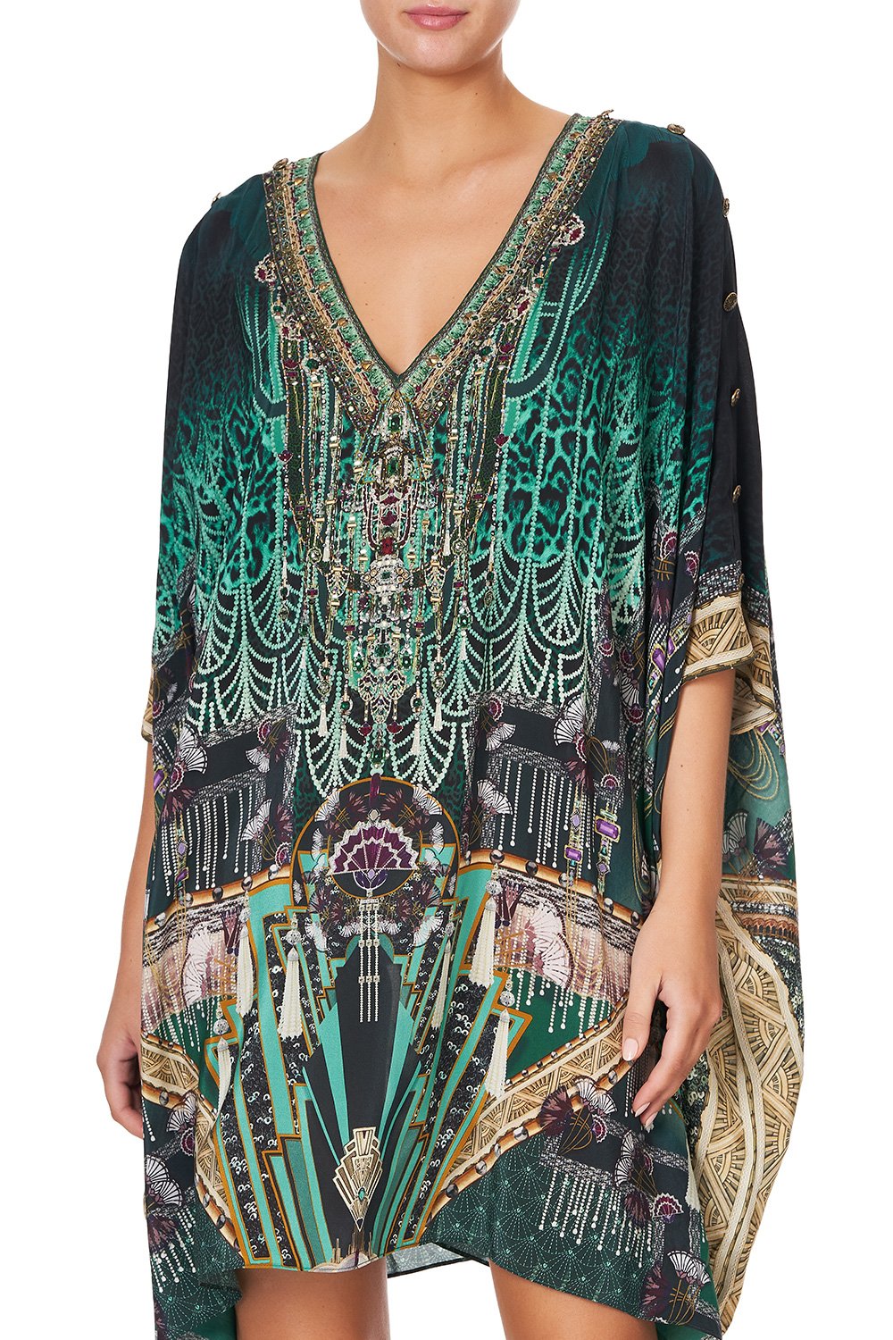 KAFTAN WITH BUTTON UP SLEEVES FITZGERALDS FLAPPER