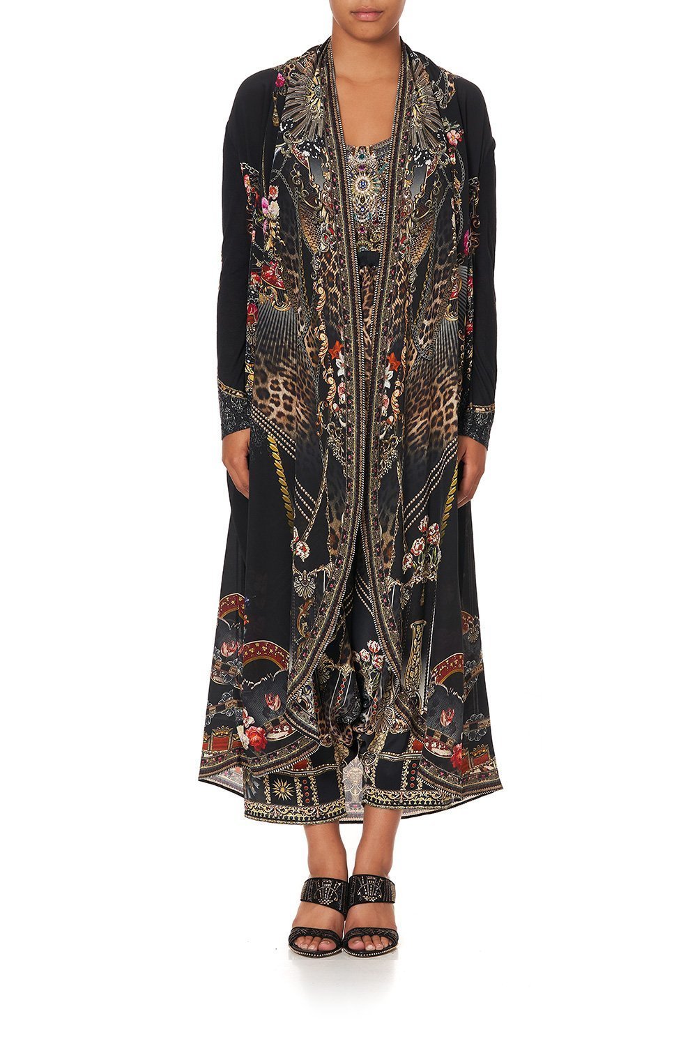 LONG CASUAL JACKET WITH POCKETS GOTHIC GODDESS