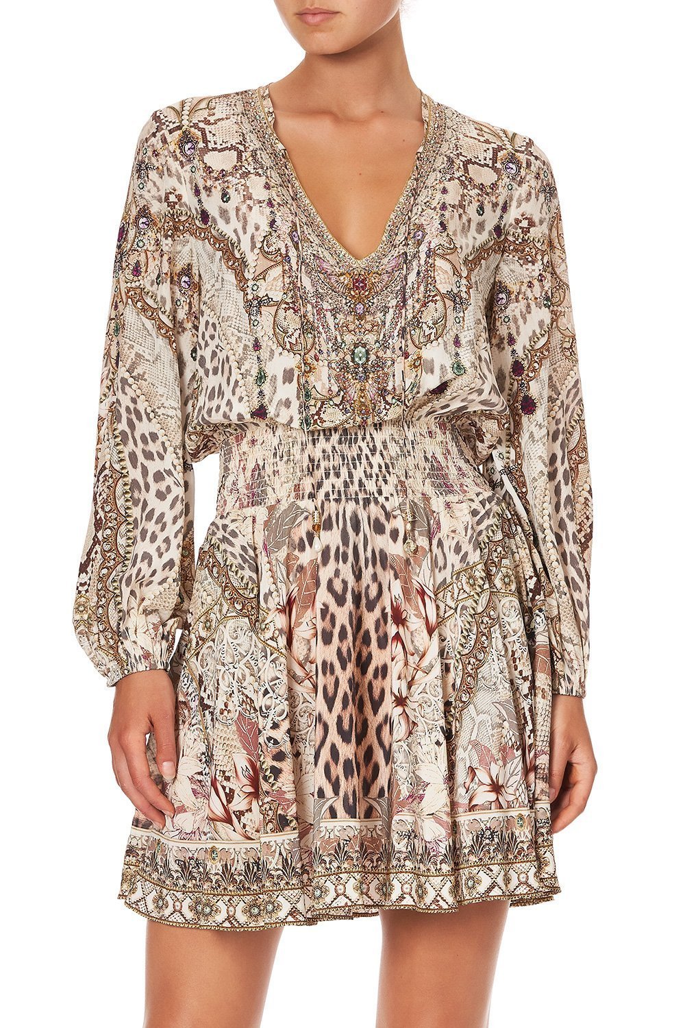 SHIRRED RELAXED SHORT DRESS ALL IS NOUVEAU