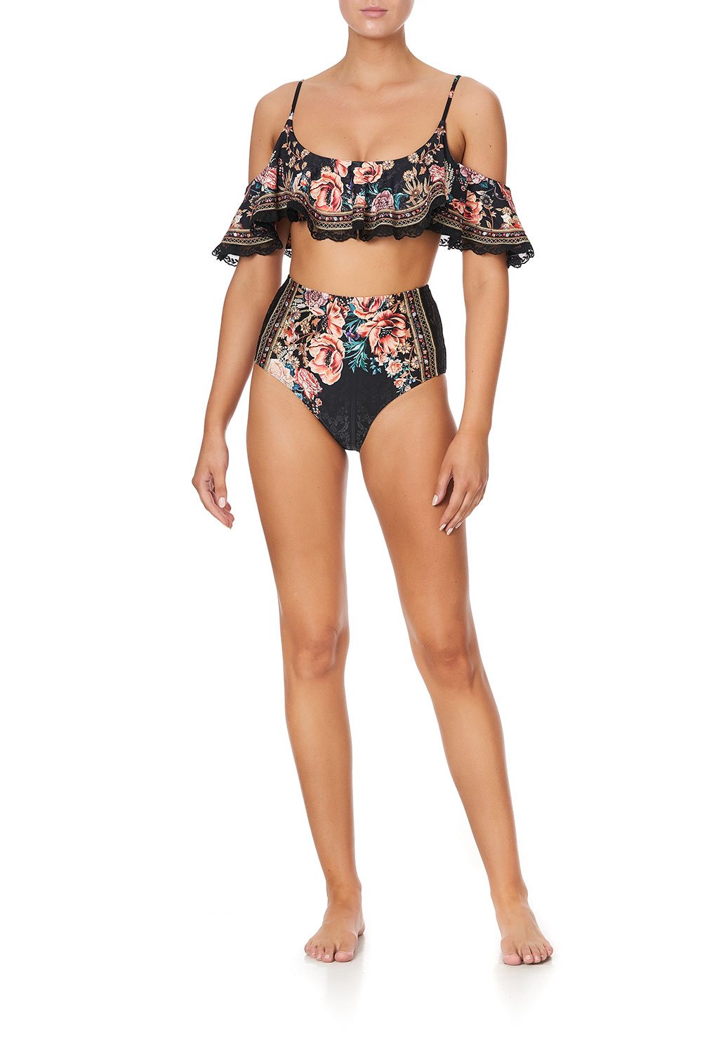 HIGH WAISTED PANT WITH TRIM BELLE OF THE BAROQUE