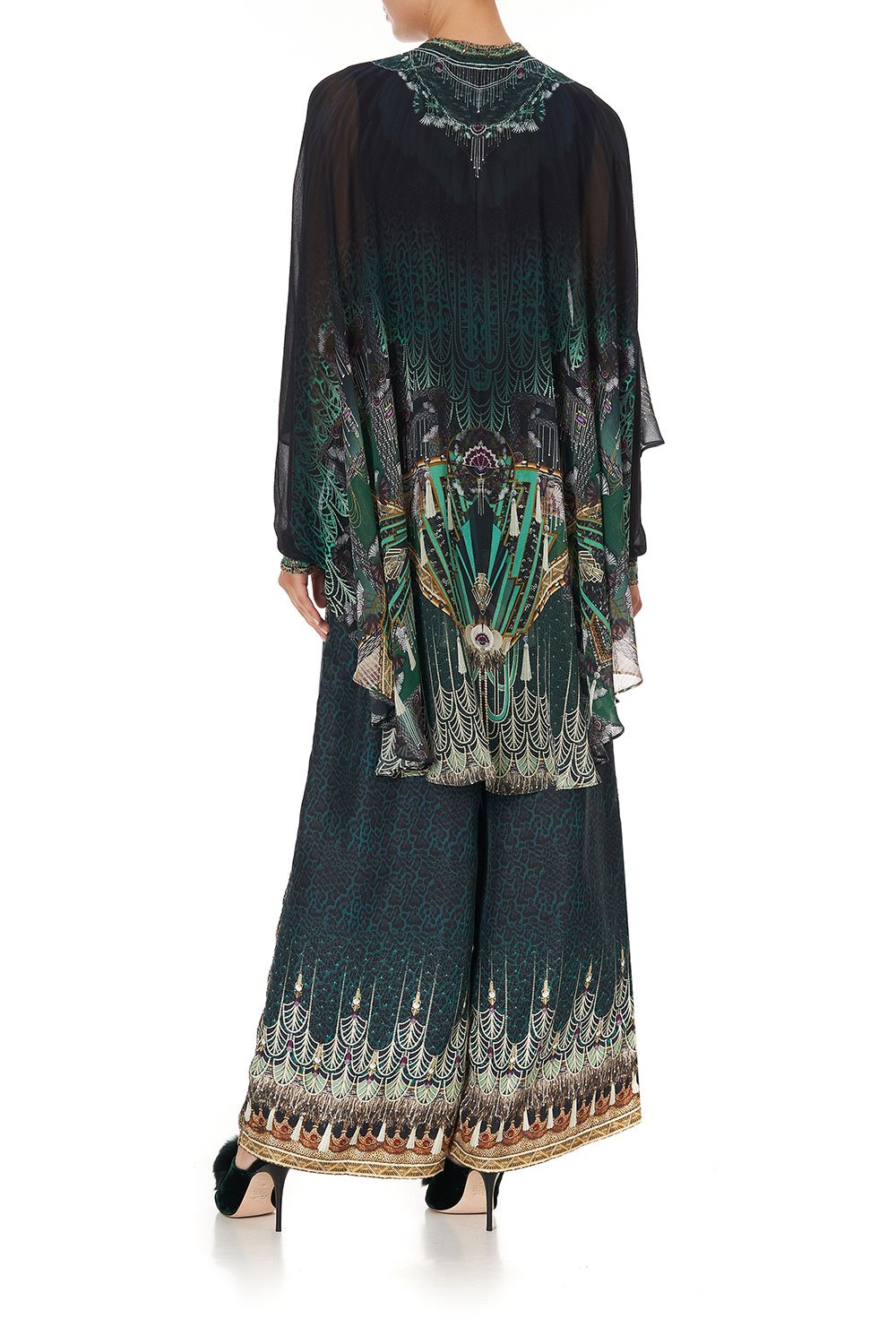 DRAPED BUTTON FRONT BLOUSE FITZGERALDS FLAPPER