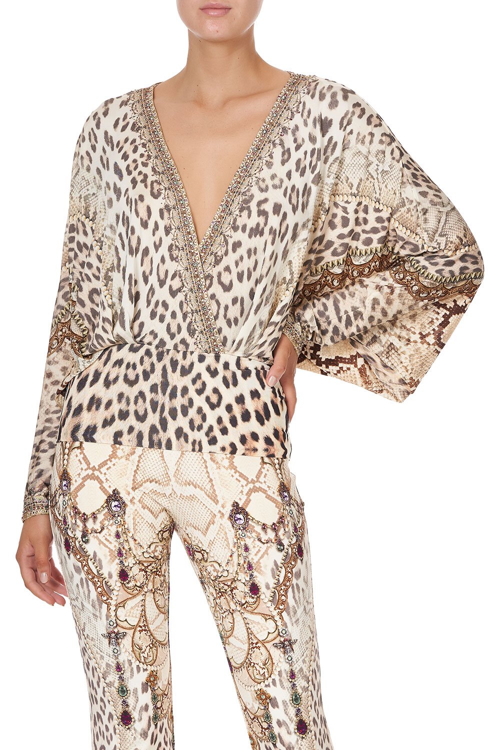 DOLMAN SLEEVE JERSEY TOP ALL IS NOUVEAU