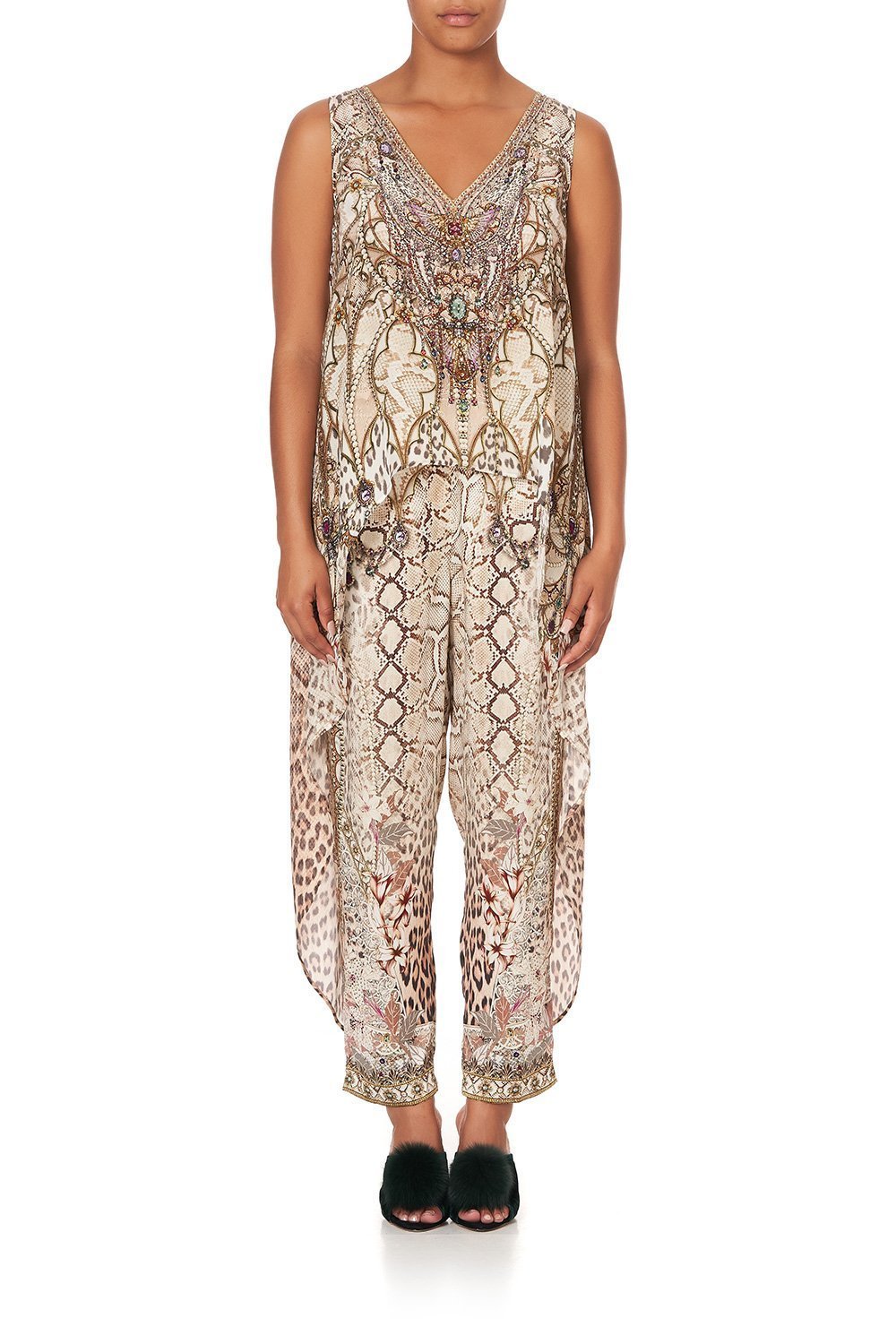 HIGH LOW CROSS OVERLAY TOP ALL IS NOUVEAU