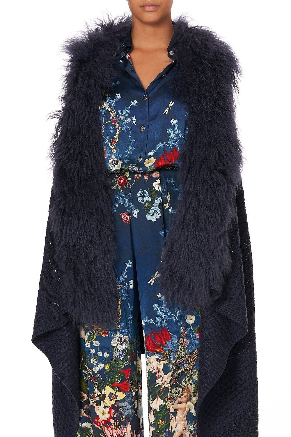 SHEARLING CAPE DREAMS OF MIDSUMMER