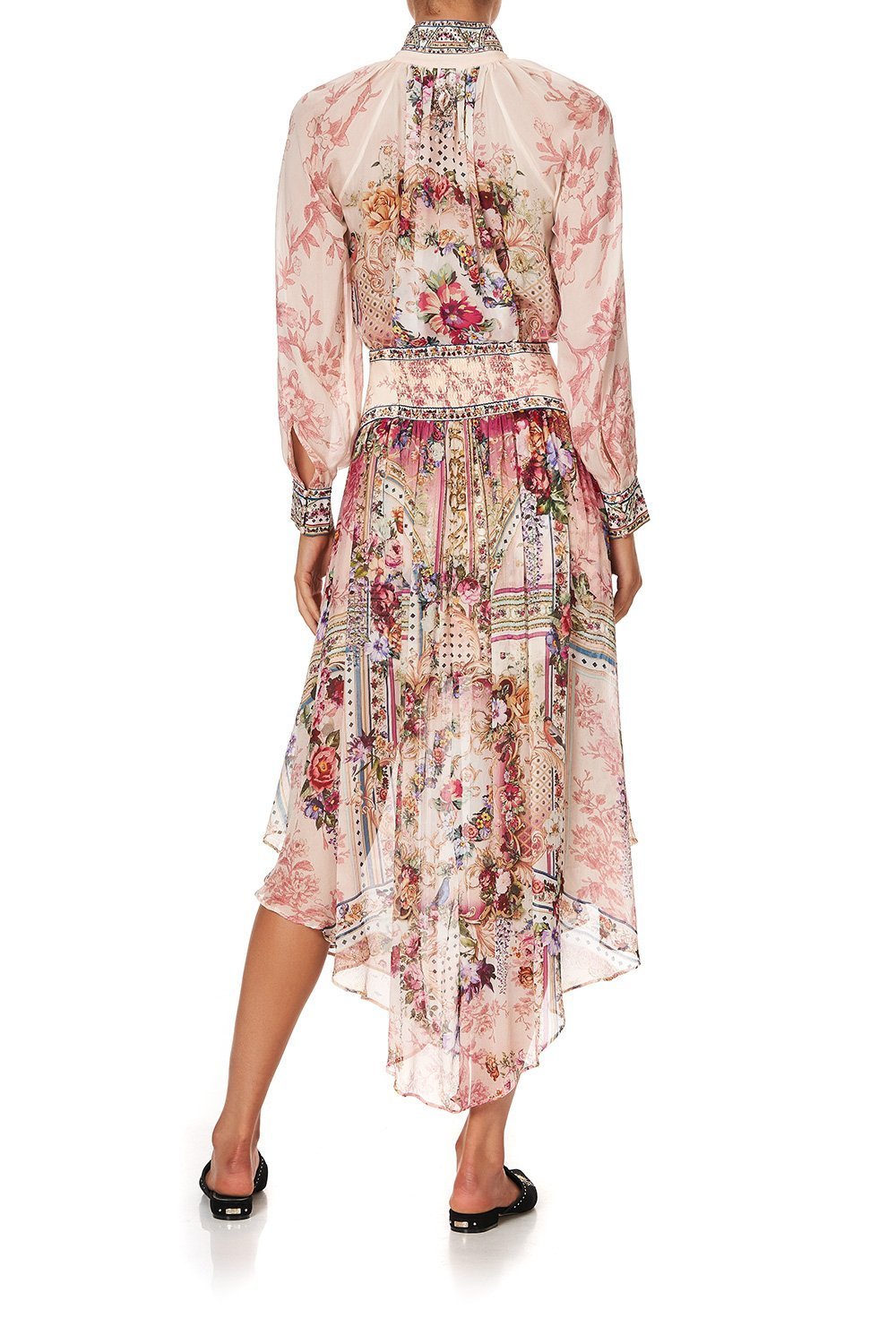 SHAPED WAIST SKIRT SUMMONED BY A ROSE