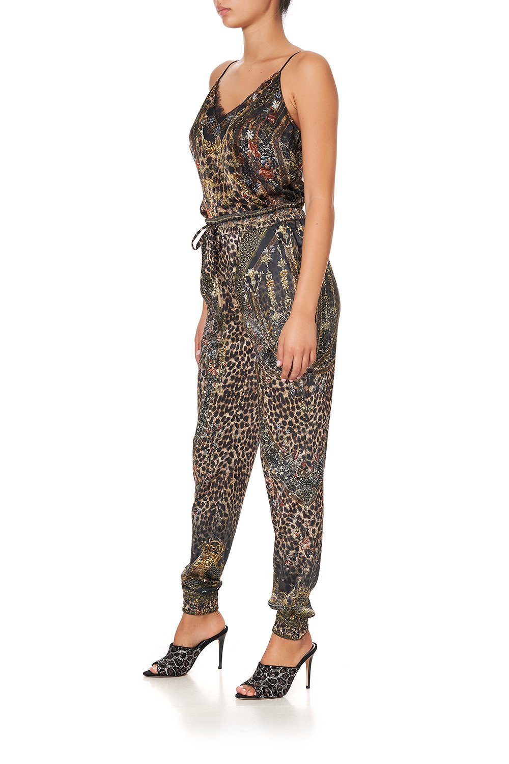 DRAWSTRING PANT WITH RIBBING ABINGDON PALACE