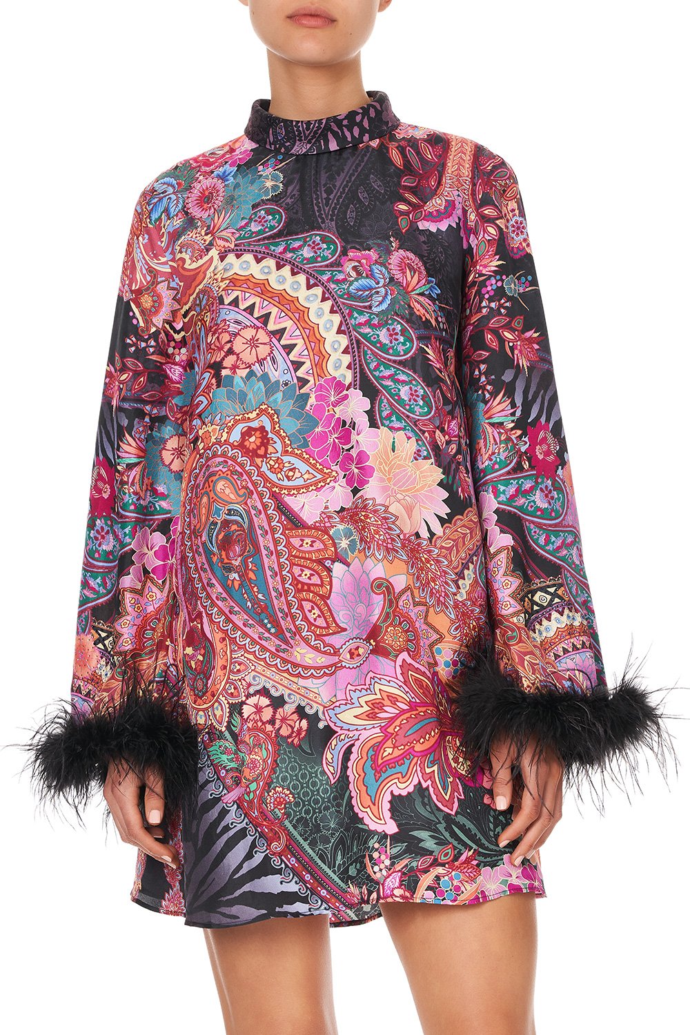 LONG SLEEVE SWING DRESS SWINGING SIXTIES