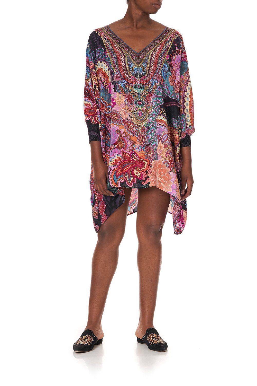 SHORT KAFTAN WITH CUFF SWINGING SIXTIES