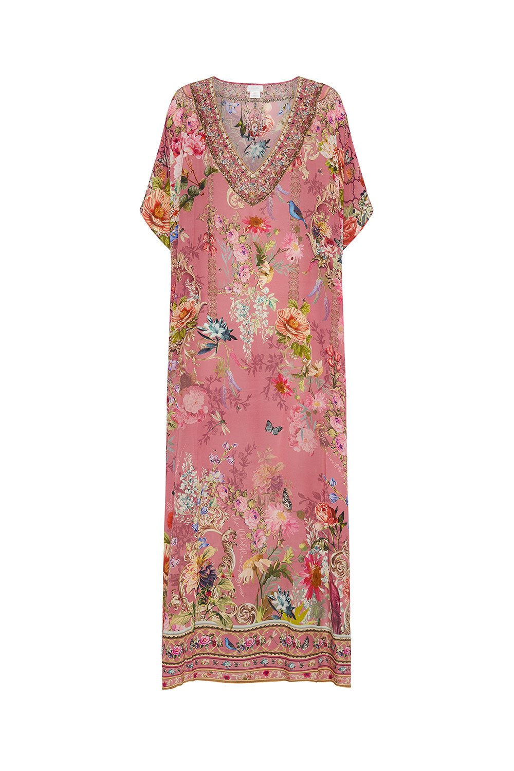 V-NECK KAFTAN PATCHWORK HEART