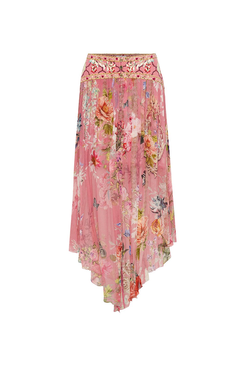 SHAPED WAIST SKIRT PATCHWORK HEART