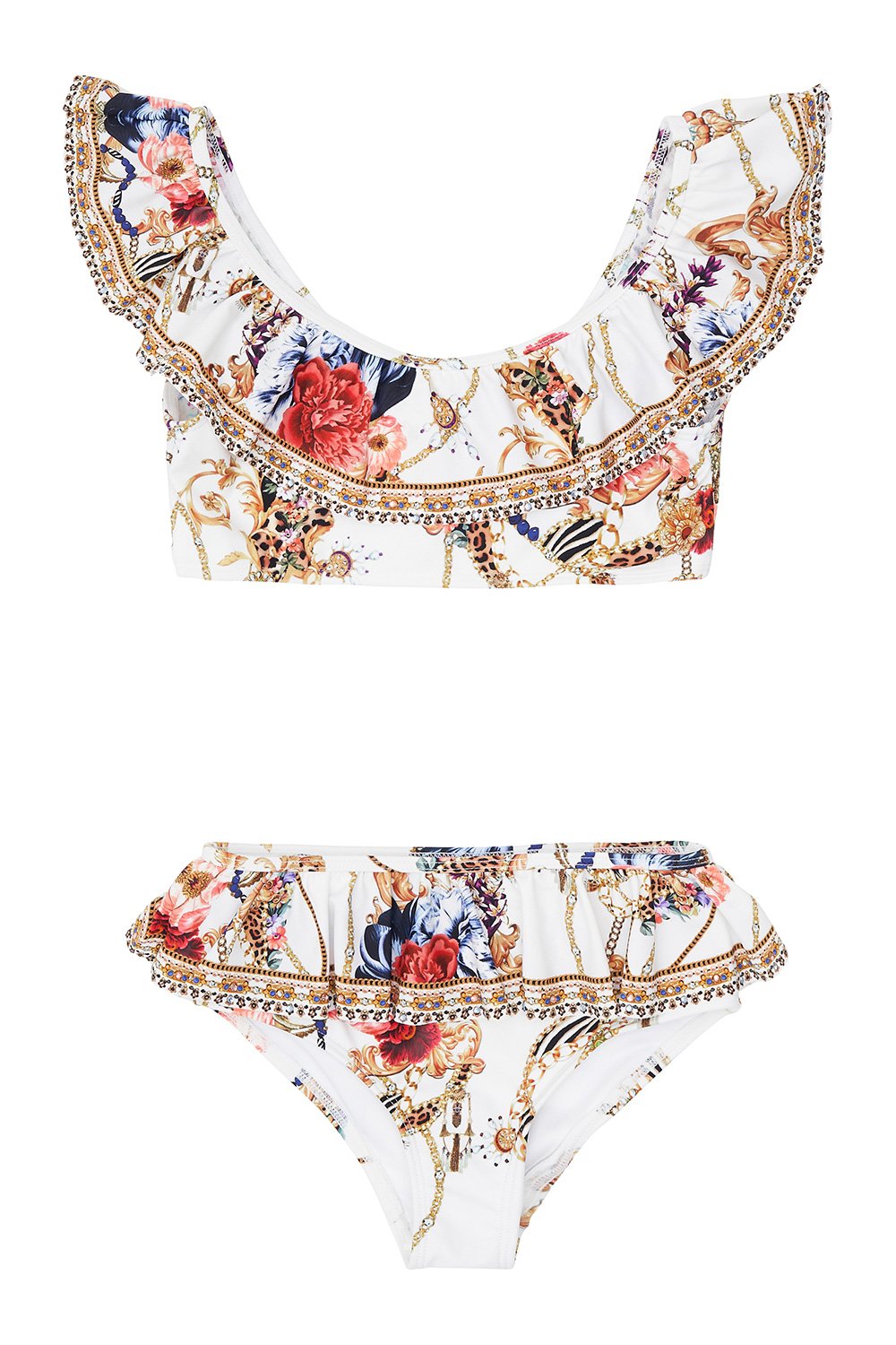 KIDS FRILL CROP BIKINI 12-14 REIGN SUPREME