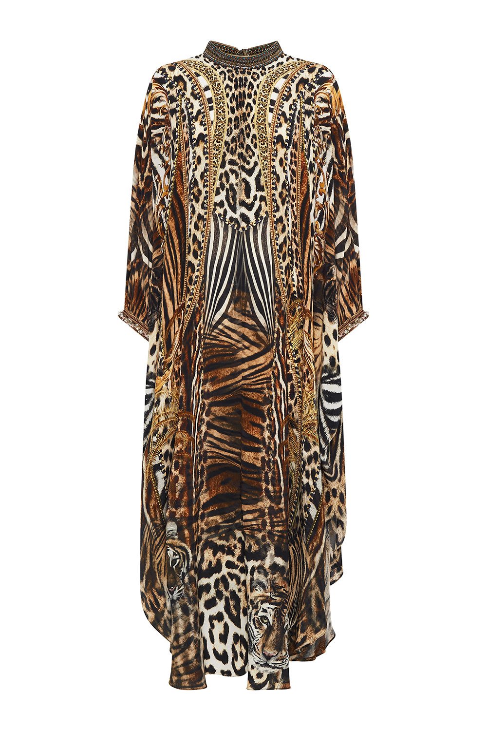 HIGH COLLAR KAFTAN WITH TIE BERKELEY ST AFTER DARK