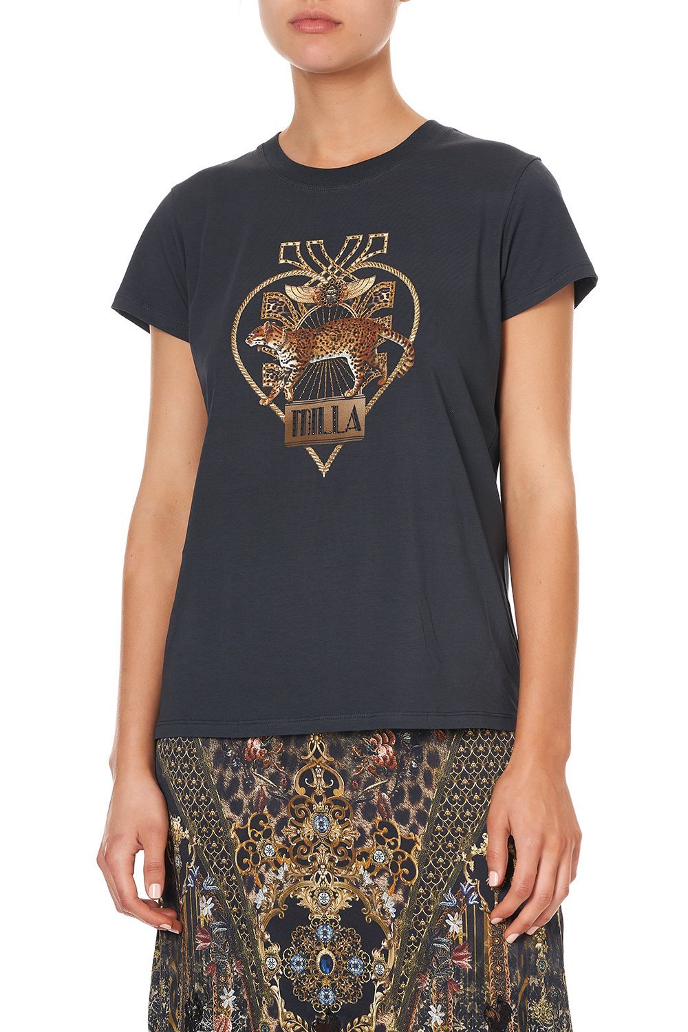 SLIM FIT ROUND NECK T-SHIRT ABINGDON PALACE