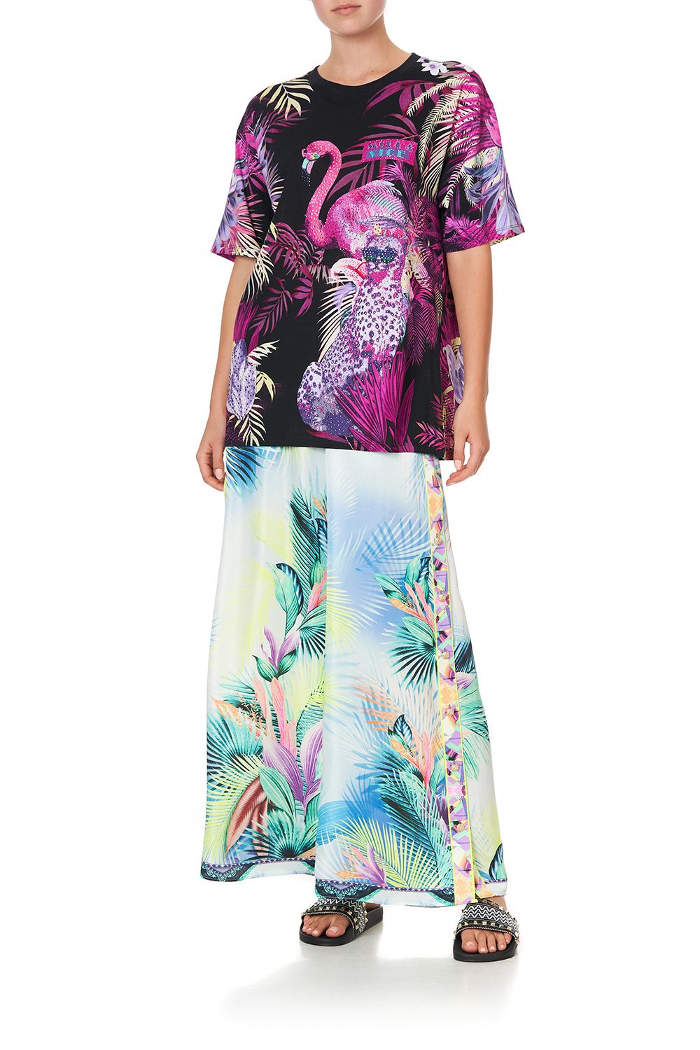 OVERSIZE BAND TEE SOUTH BEACH SUNRISE