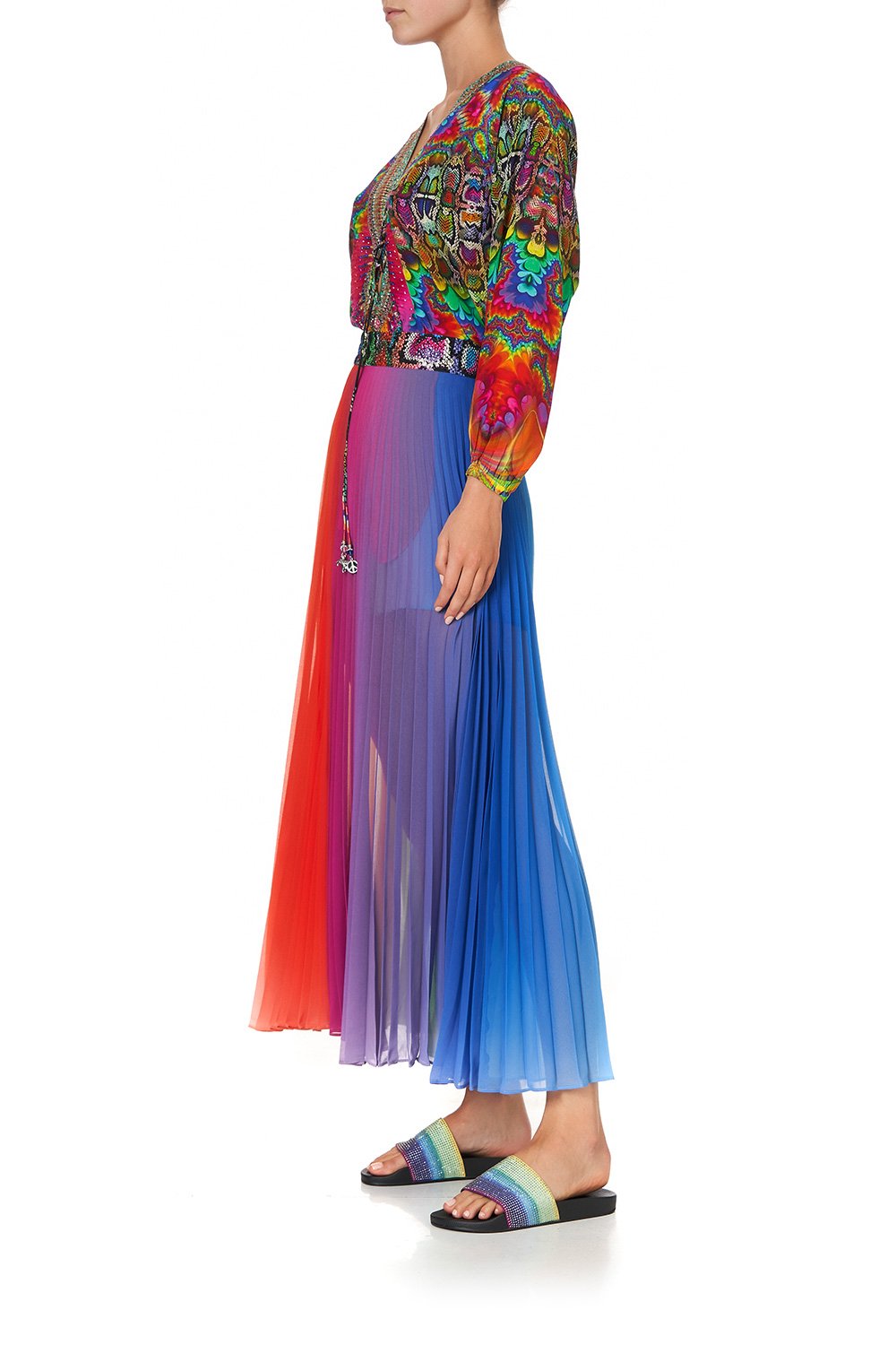 LACE UP BLOUSE COMING DOWN FROM COSMOS