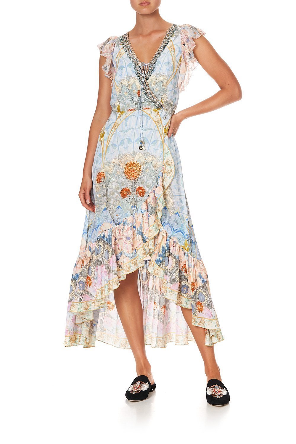 RUFFLE WRAP DRESS MORRIS MUSE